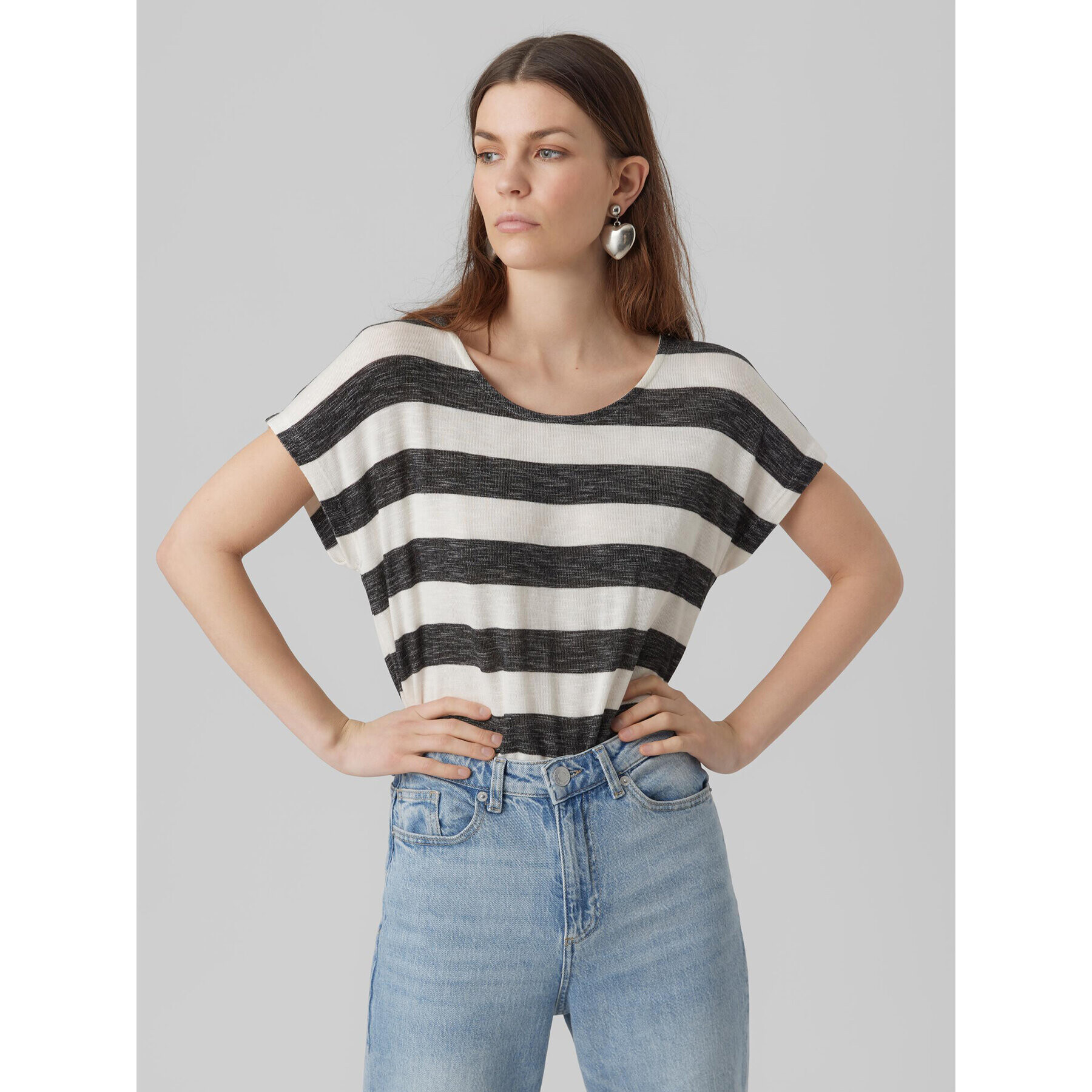 Vero Moda Tričko Wide 10284474 Farebná Box Fit - Pepit.sk