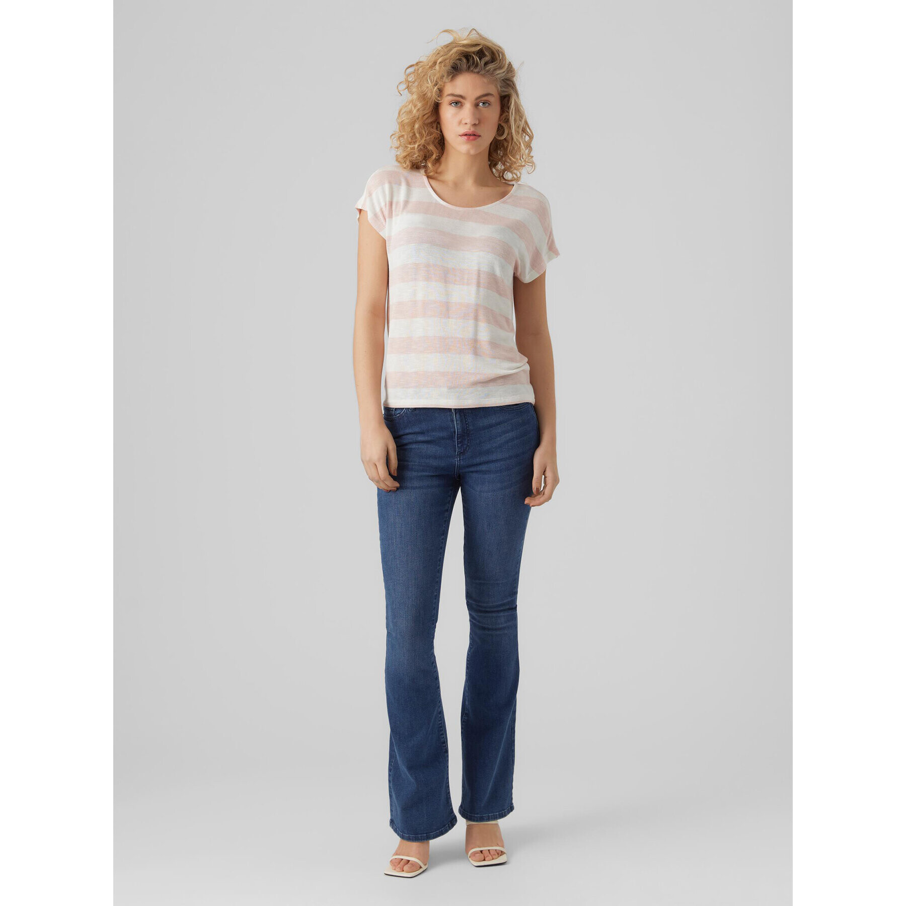 Vero Moda Tričko Wide 10284474 Ružová Box Fit - Pepit.sk