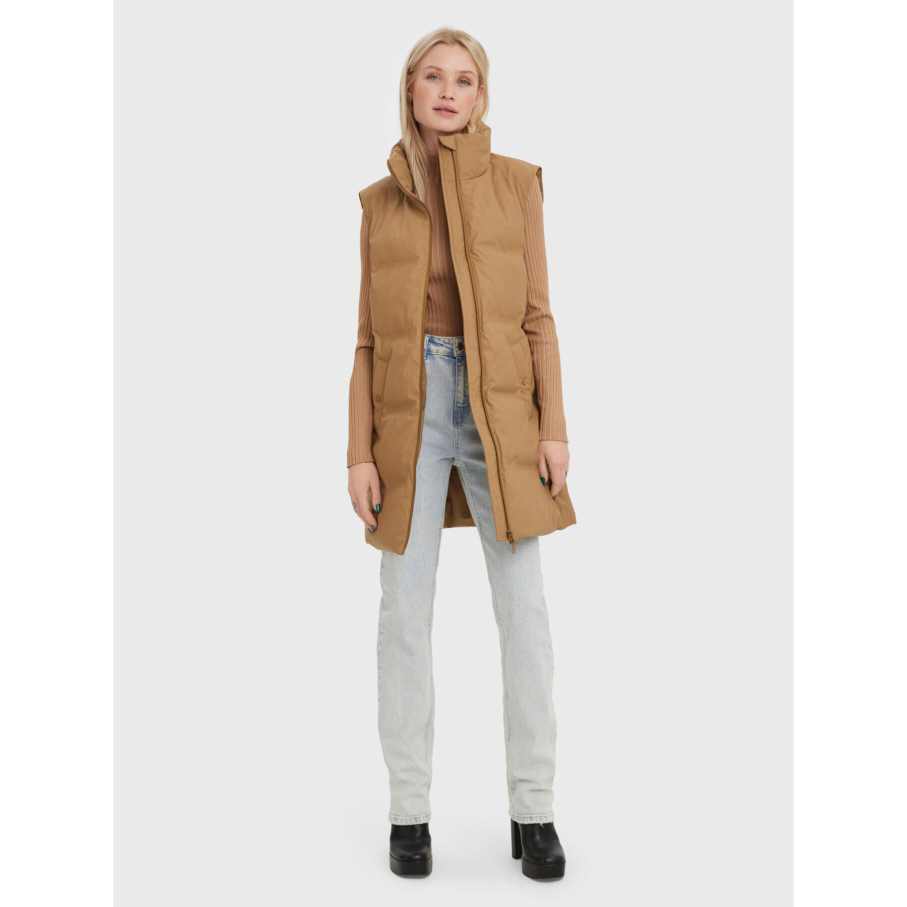 Vero Moda Vesta Noe 10267107 Hnedá Regular Fit - Pepit.sk