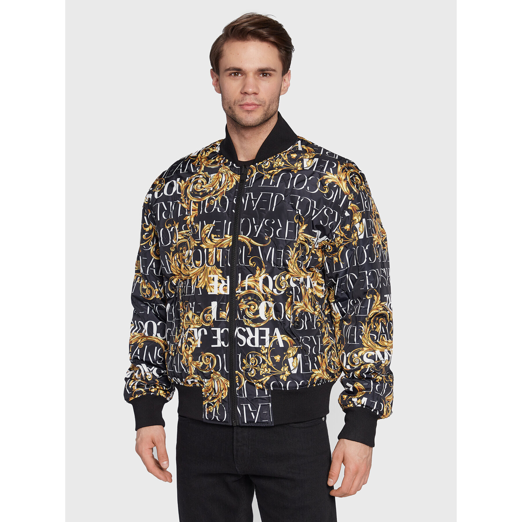 Versace Jeans Couture Bundy bomber 73GAS4D0 Čierna Regular Fit - Pepit.sk