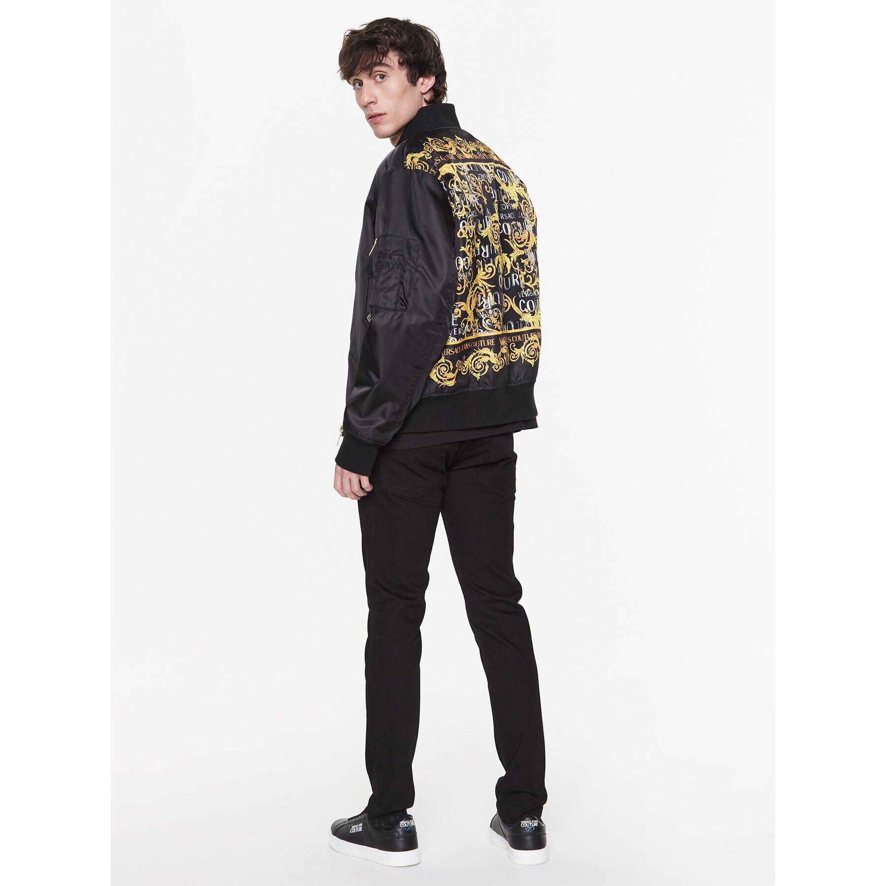 Versace Jeans Couture Bundy bomber 74GASD07 Čierna Regular Fit - Pepit.sk