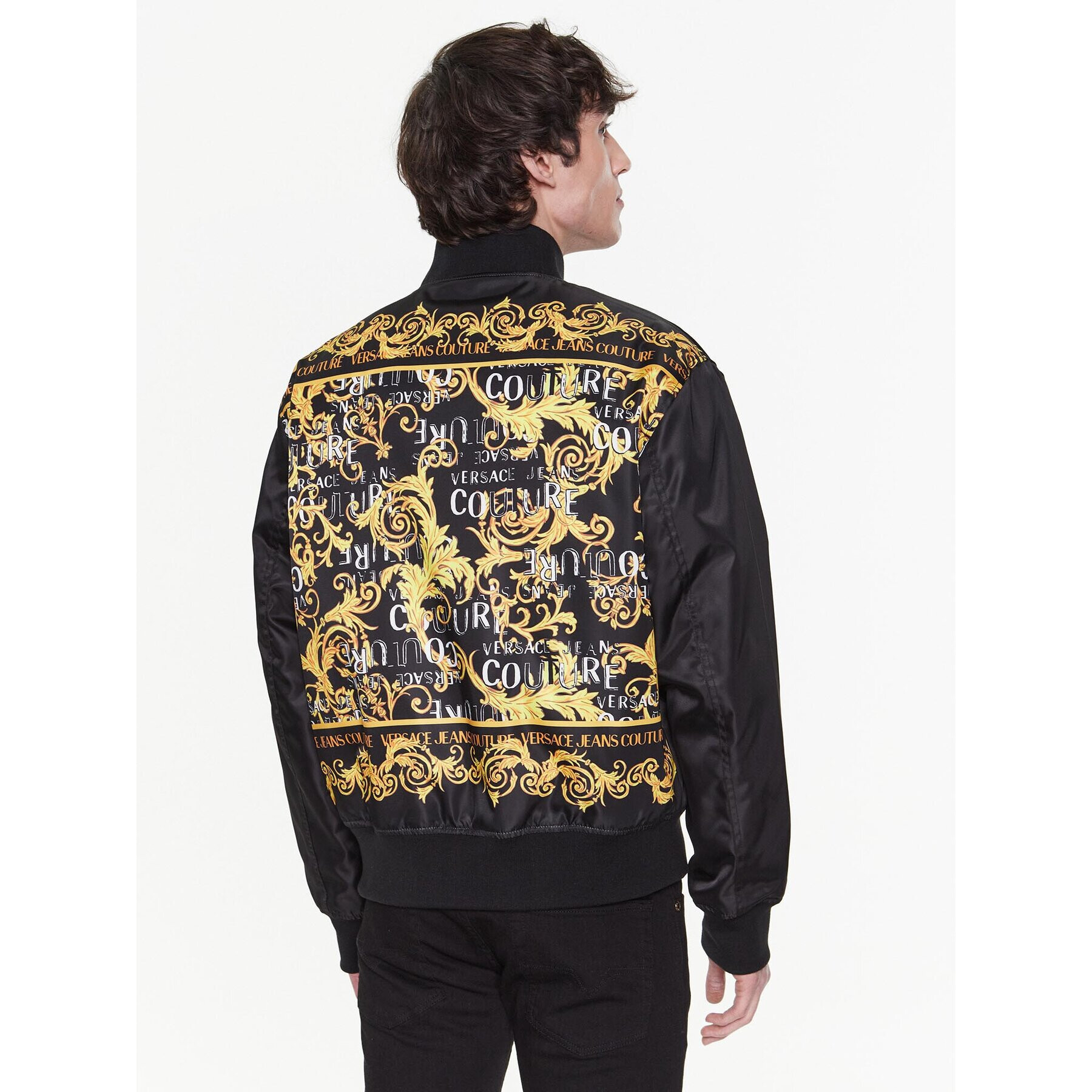 Versace Jeans Couture Bundy bomber 74GASD07 Čierna Regular Fit - Pepit.sk