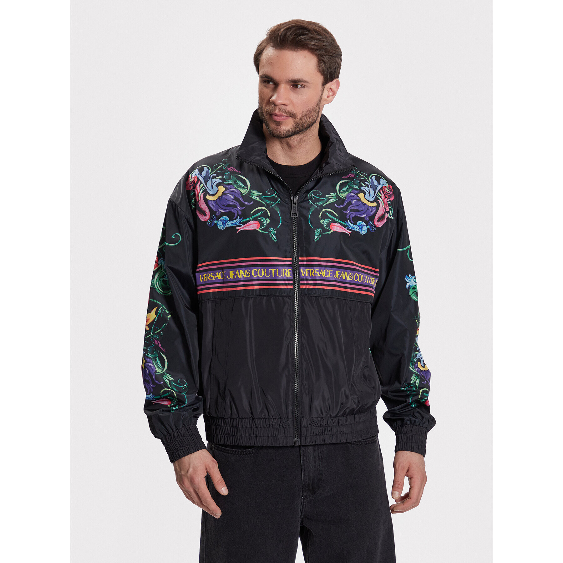 Versace Jeans Couture Bundy bomber 74GASD11 Čierna Relaxed Fit - Pepit.sk