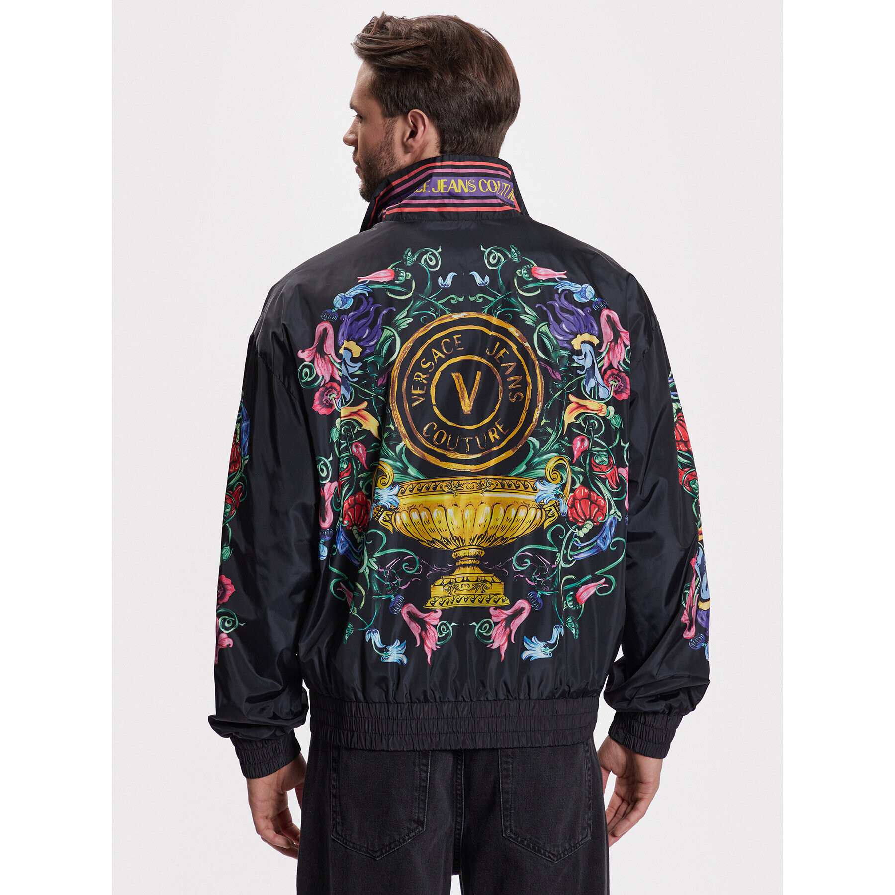 Versace Jeans Couture Bundy bomber 74GASD11 Čierna Relaxed Fit - Pepit.sk