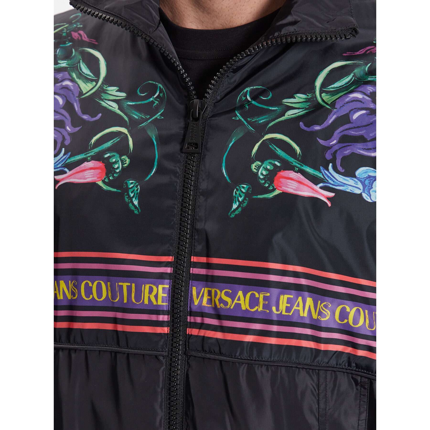 Versace Jeans Couture Bundy bomber 74GASD11 Čierna Relaxed Fit - Pepit.sk