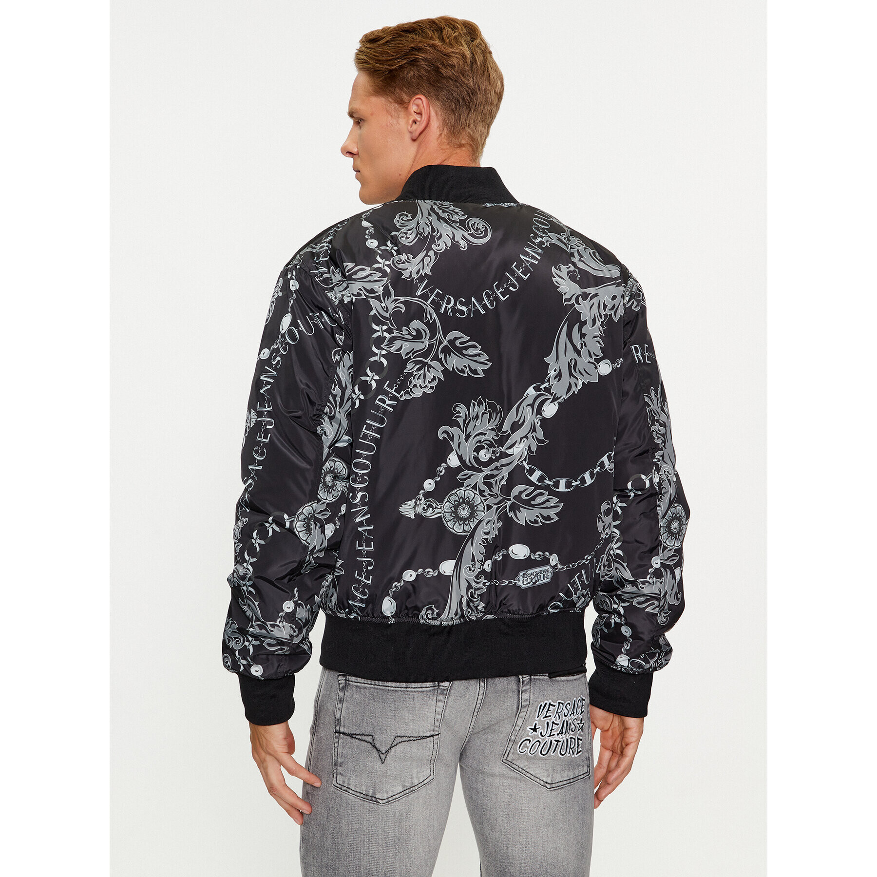 Versace Jeans Couture Bundy bomber 75GASD04 Čierna Regular Fit - Pepit.sk