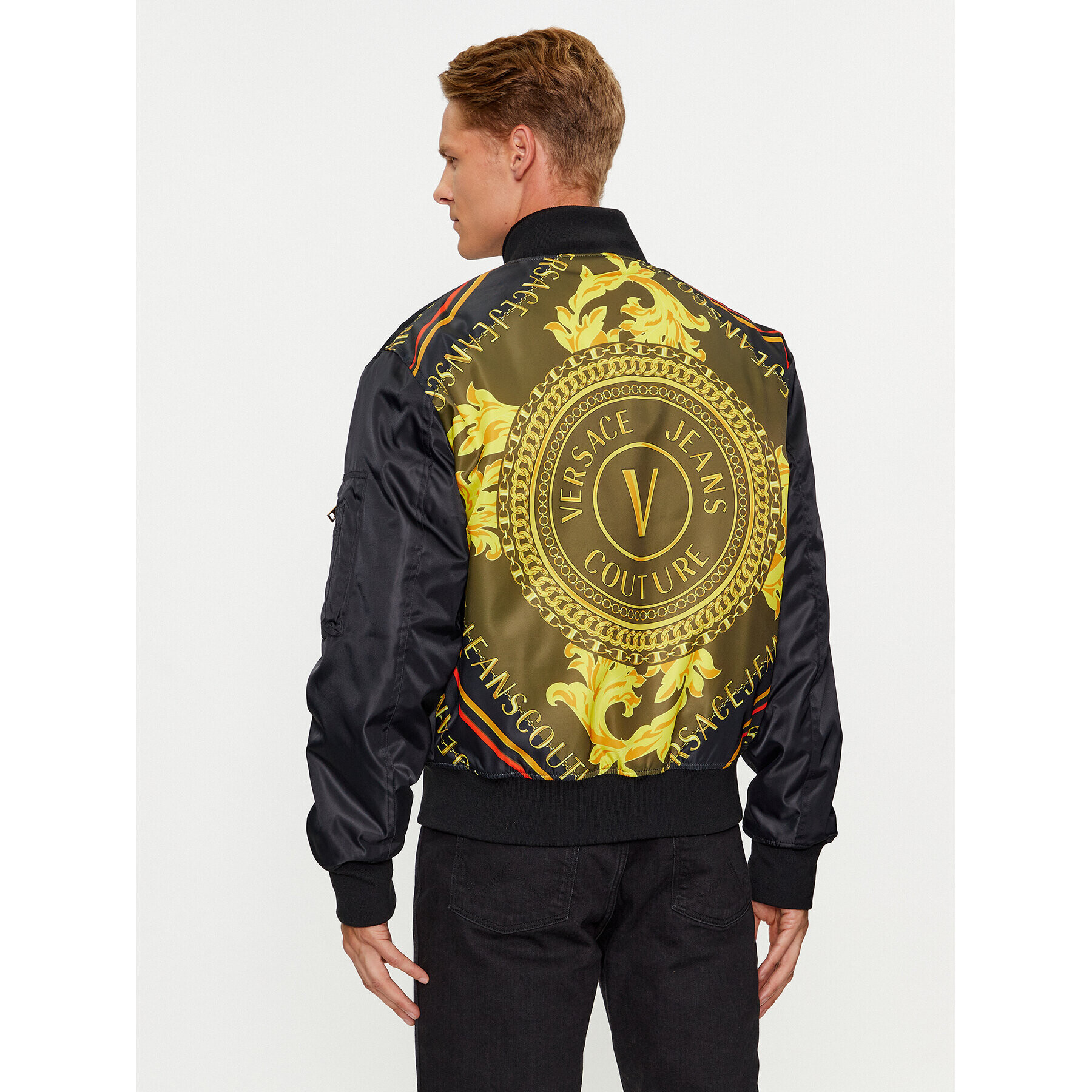 Versace Jeans Couture Bundy bomber 75GASD07 Čierna Regular Fit - Pepit.sk