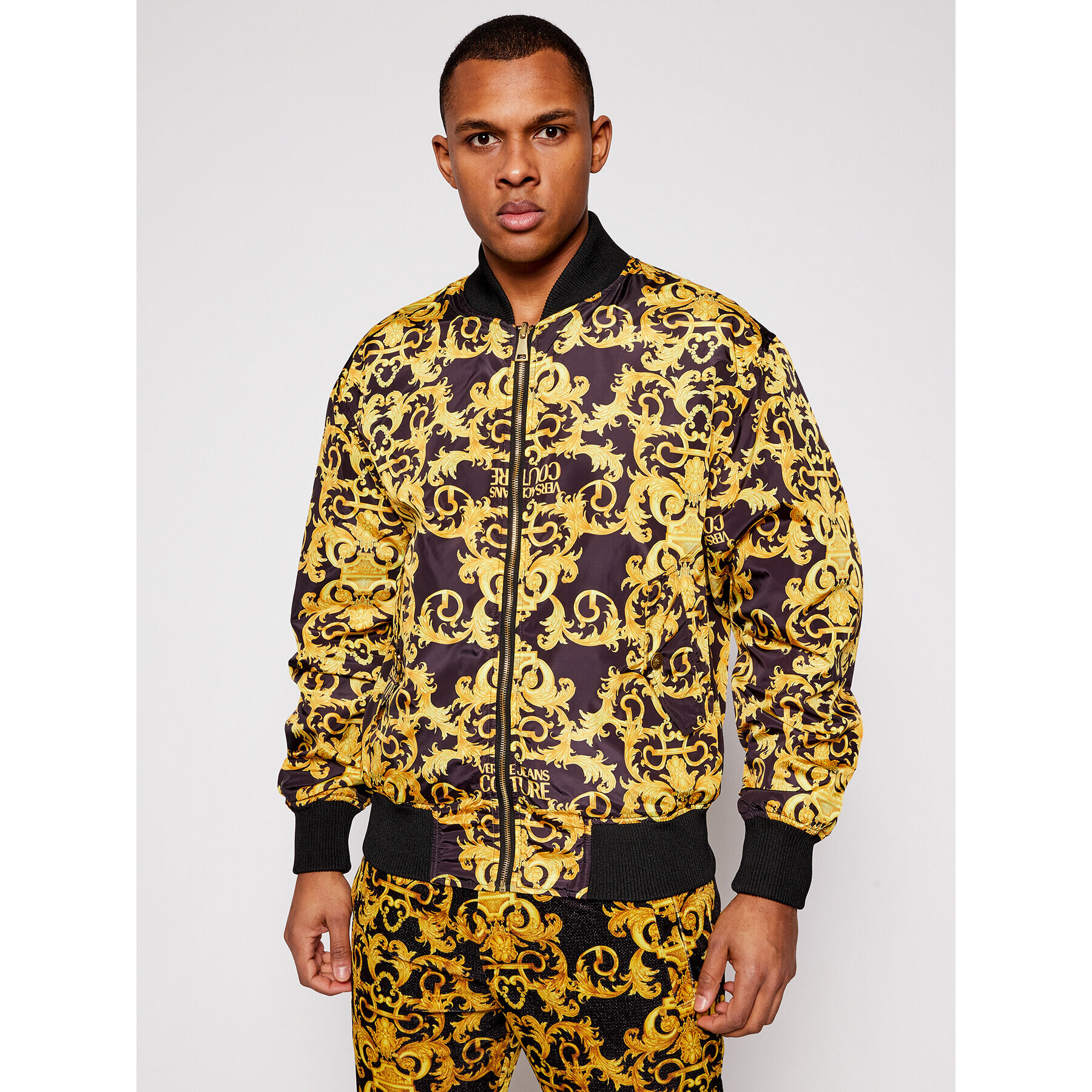 Versace Jeans Couture Bundy bomber C1GWA9A7 Žltá Regular Fit - Pepit.sk