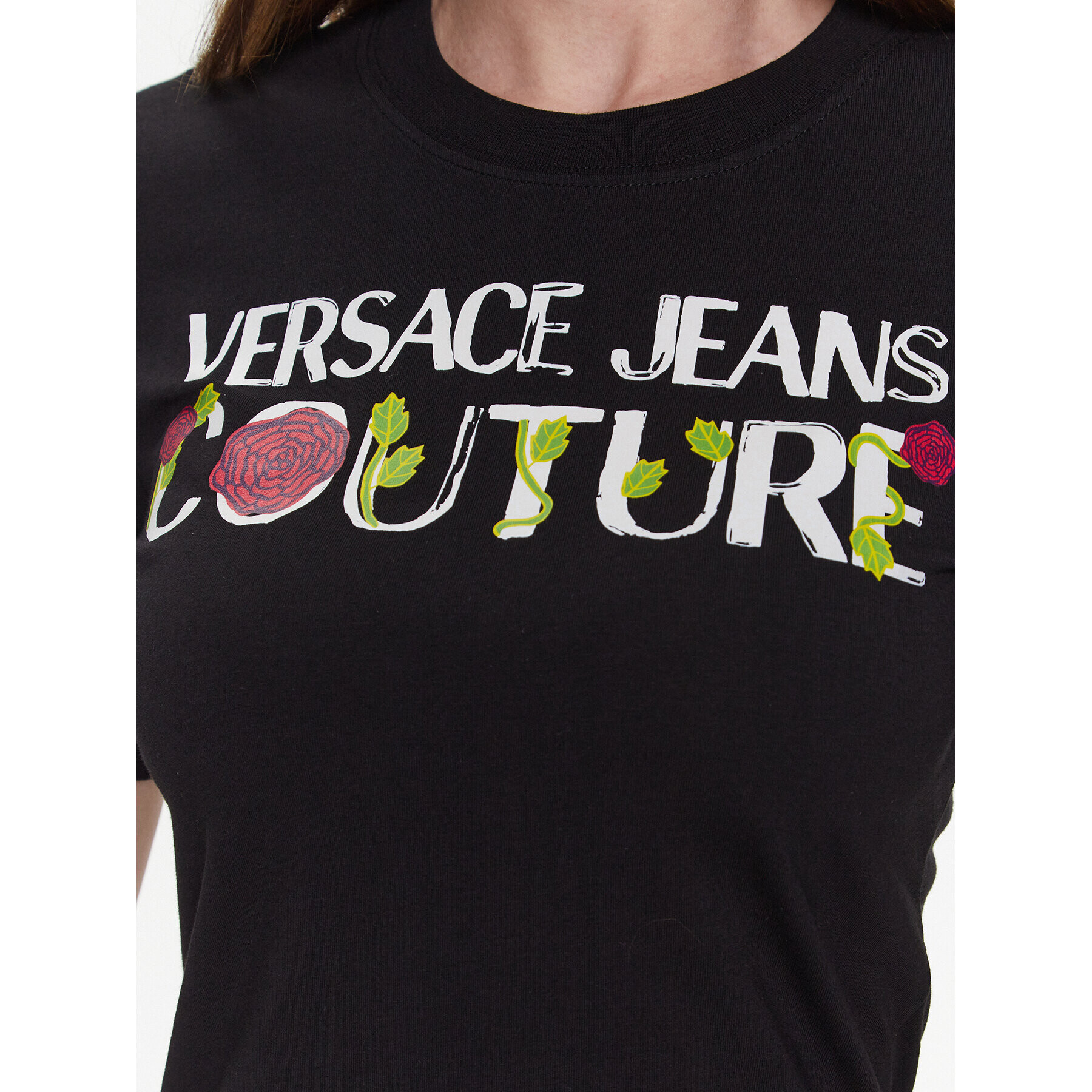 Versace Jeans Couture Každodenné šaty 74HAOT15 Čierna Regular Fit - Pepit.sk