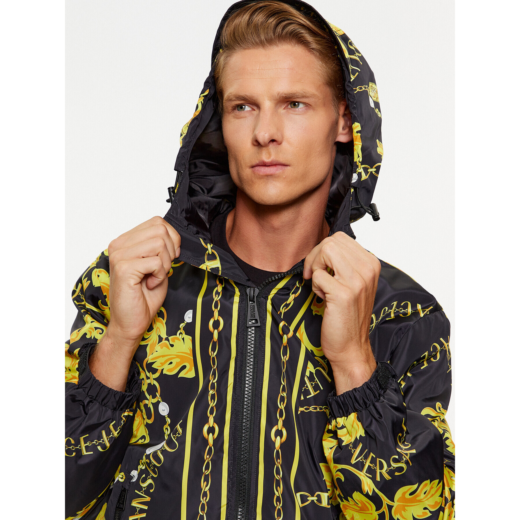 Versace Jeans Couture Prechodná bunda 75GASD05 Čierna Regular Fit - Pepit.sk