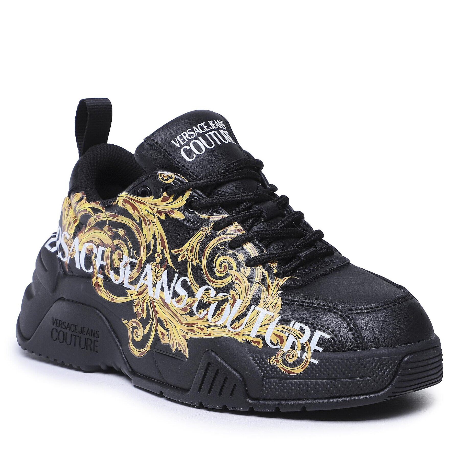 Versace Jeans Couture Sneakersy 73VA3SF4 ZP013 Čierna - Pepit.sk