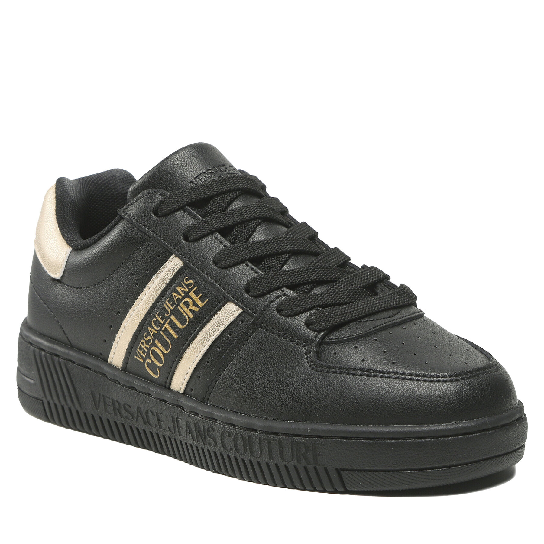 Versace Jeans Couture Sneakersy 73VA3SJ7 Čierna - Pepit.sk