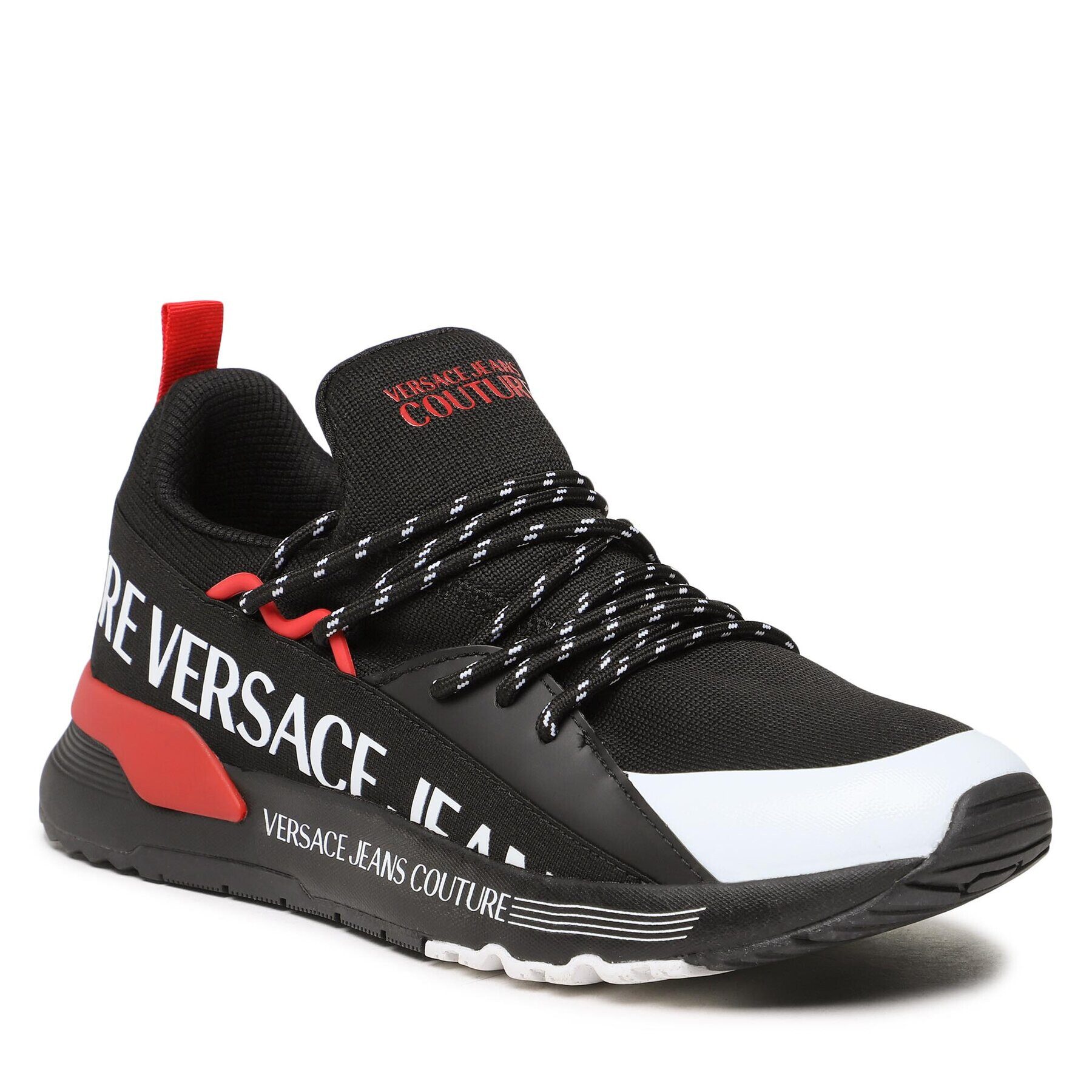 Versace Jeans Couture Sneakersy 73YA3SA3 Čierna - Pepit.sk