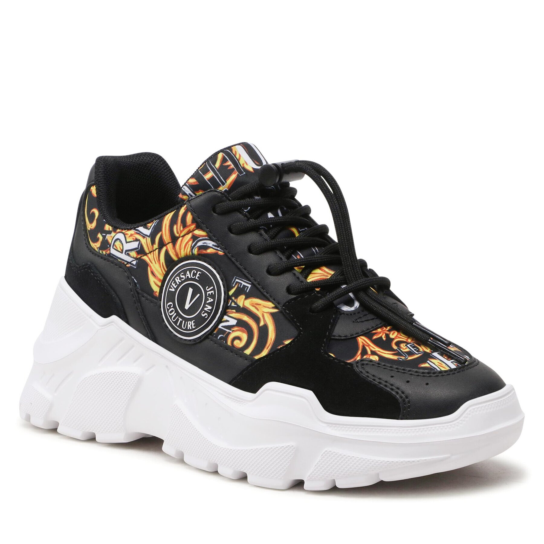 Versace Jeans Couture Sneakersy 74VA3SC7 Čierna - Pepit.sk