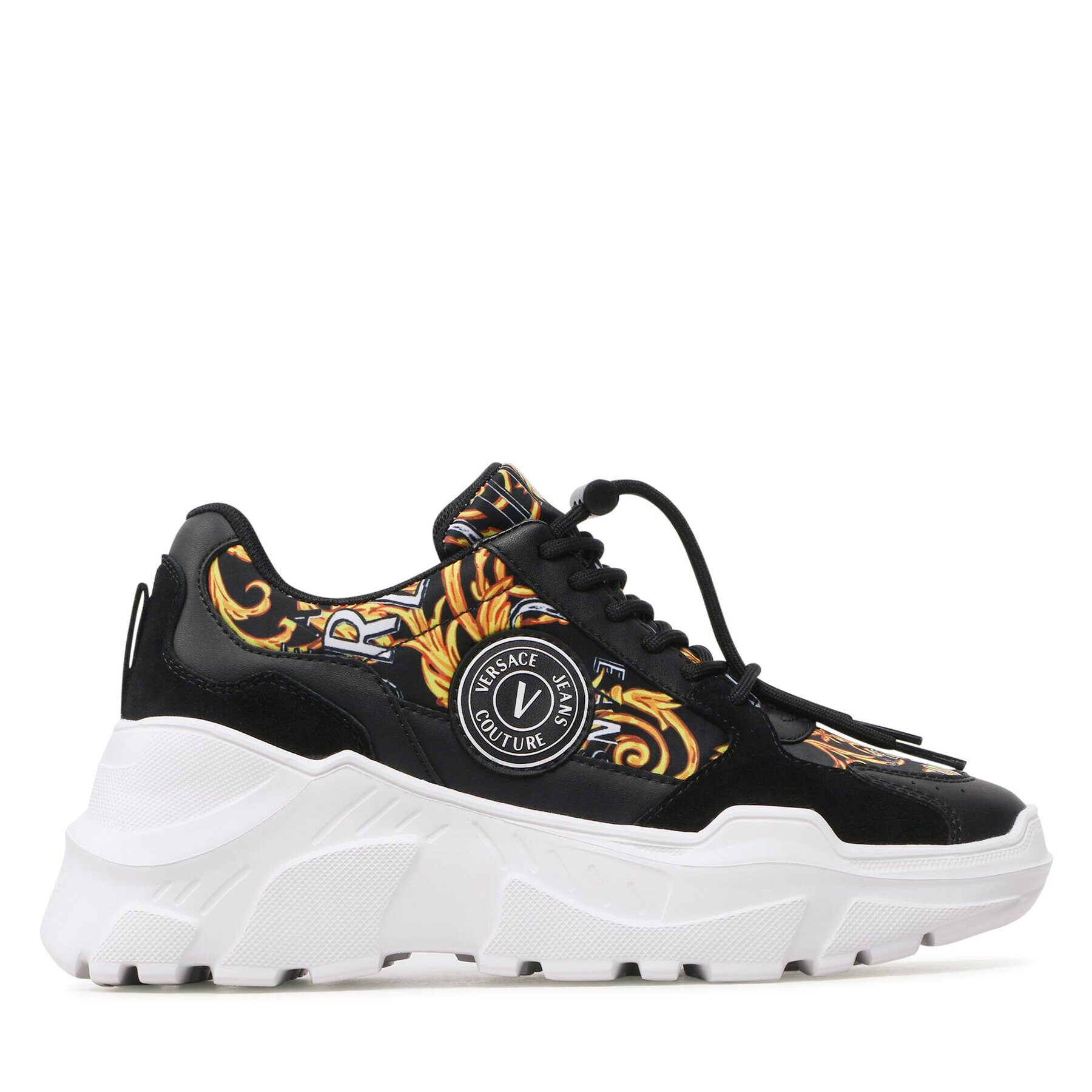 Versace Jeans Couture Sneakersy 74VA3SC7 Čierna - Pepit.sk