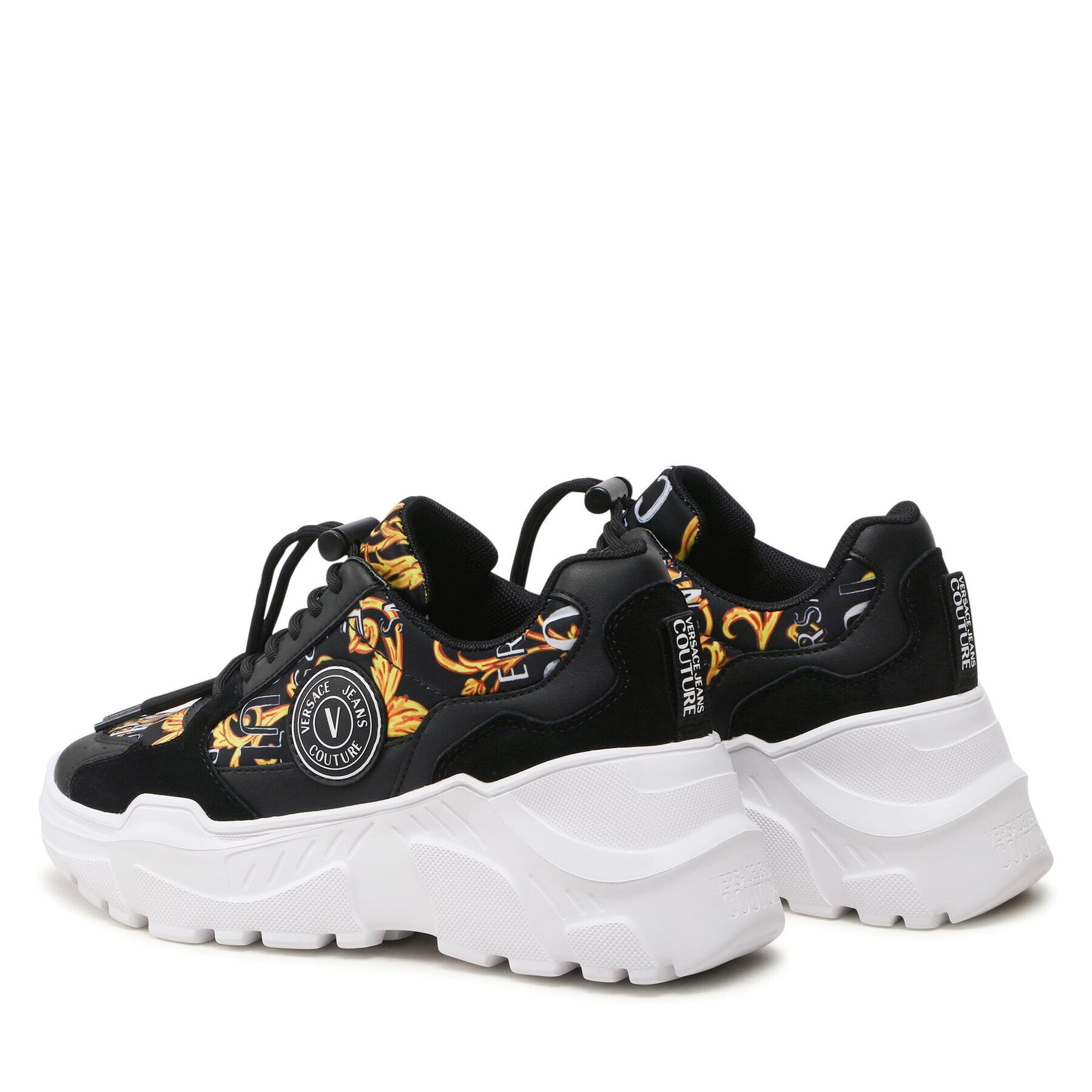 Versace Jeans Couture Sneakersy 74VA3SC7 Čierna - Pepit.sk