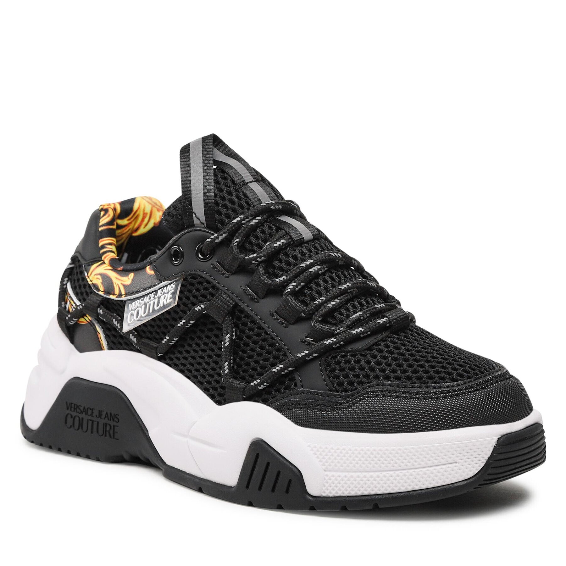 Versace Jeans Couture Sneakersy 74VA3SF1 Čierna - Pepit.sk