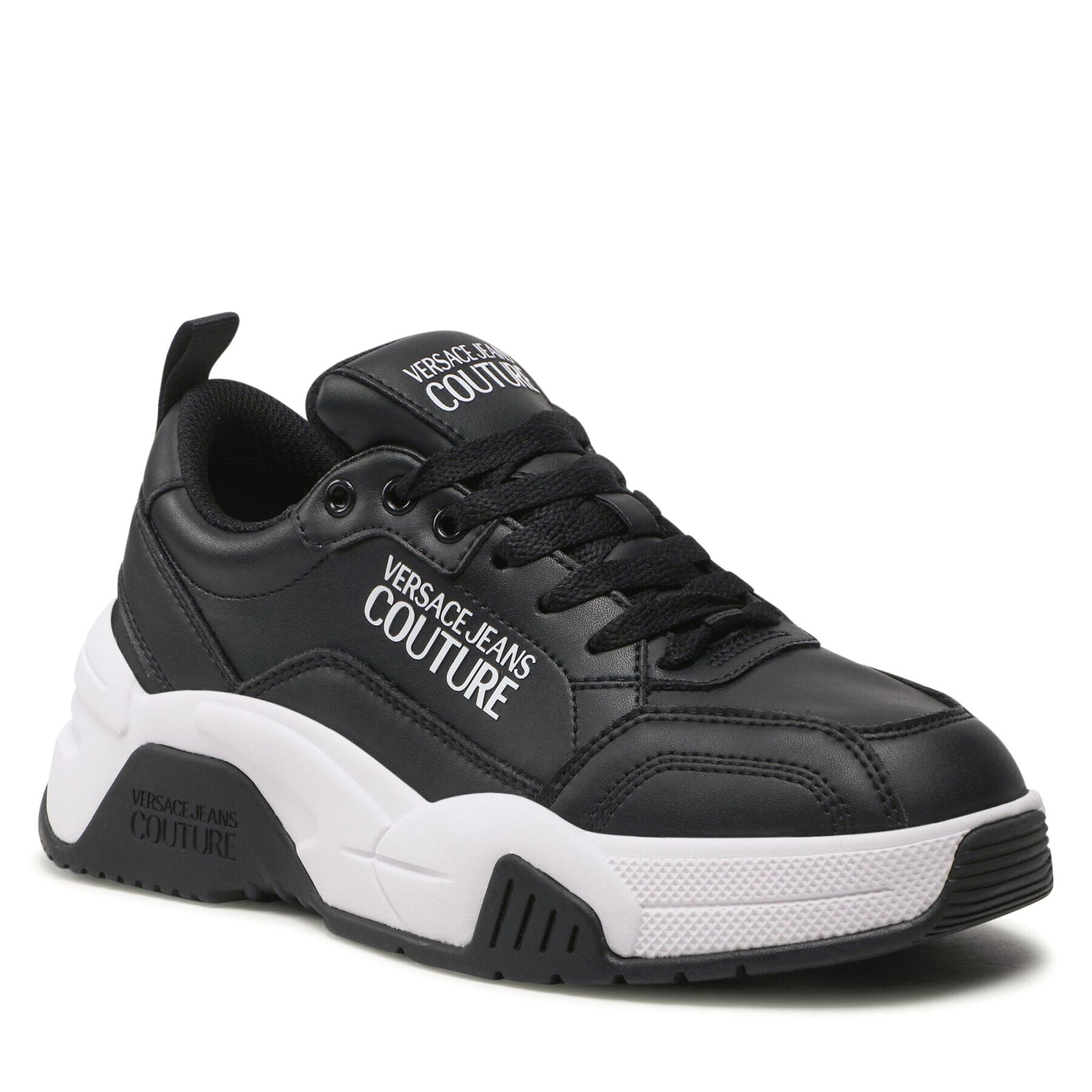 Versace Jeans Couture Sneakersy 74VA3SF4 Čierna - Pepit.sk