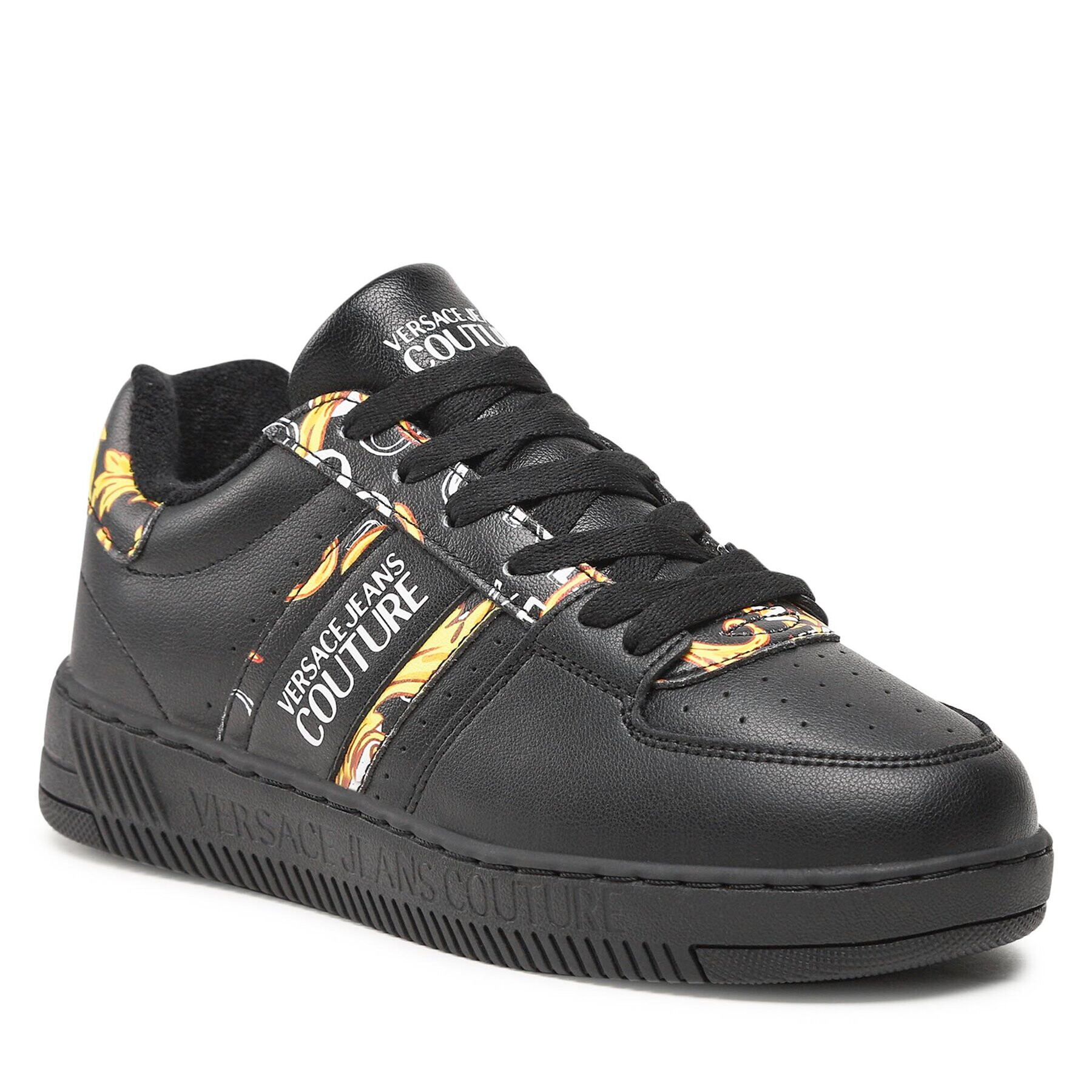 Versace Jeans Couture Sneakersy 74VA3SJ7 Čierna - Pepit.sk