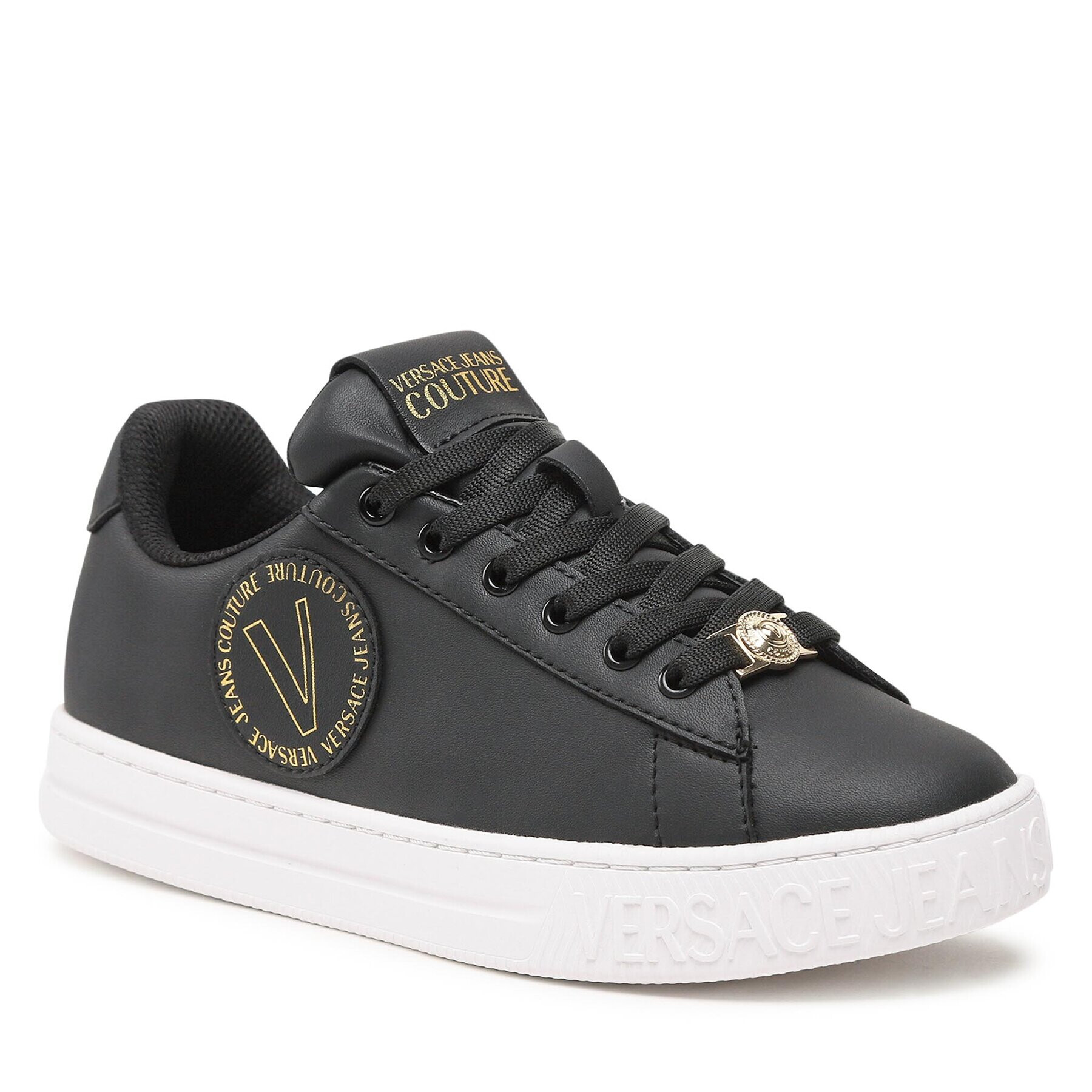 Versace Jeans Couture Sneakersy 74VA3SK3 Čierna - Pepit.sk