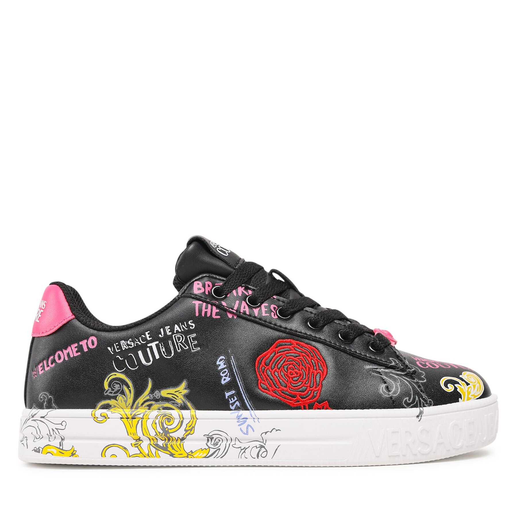 Versace Jeans Couture Sneakersy 74VA3SK4 Čierna - Pepit.sk