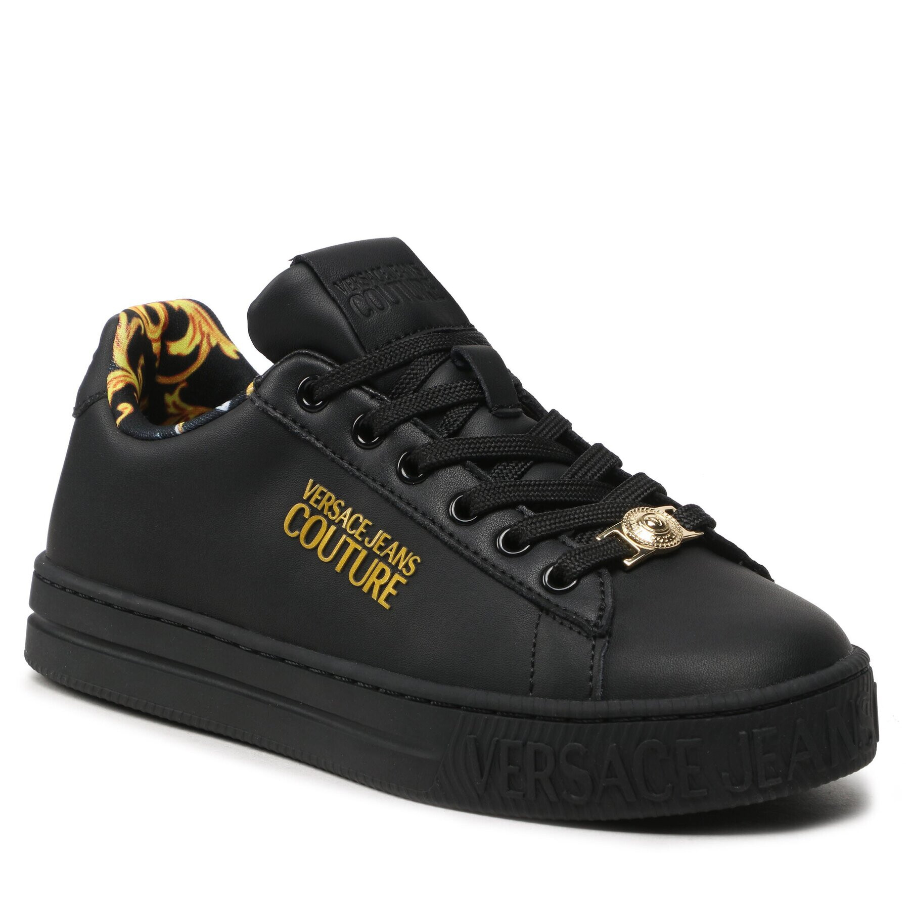 Versace Jeans Couture Sneakersy 74VA3SKL Čierna - Pepit.sk