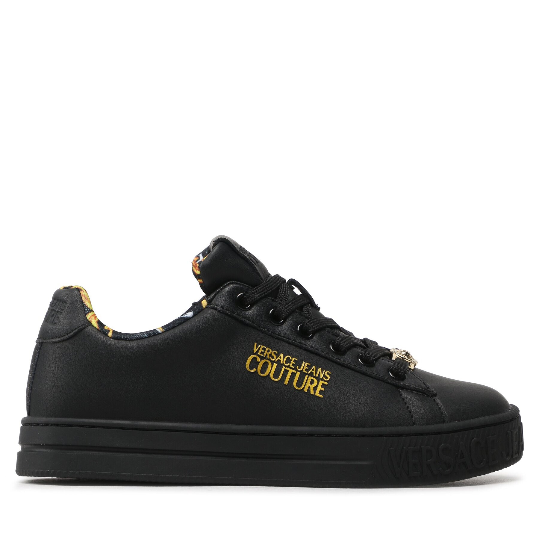 Versace Jeans Couture Sneakersy 74VA3SKL Čierna - Pepit.sk