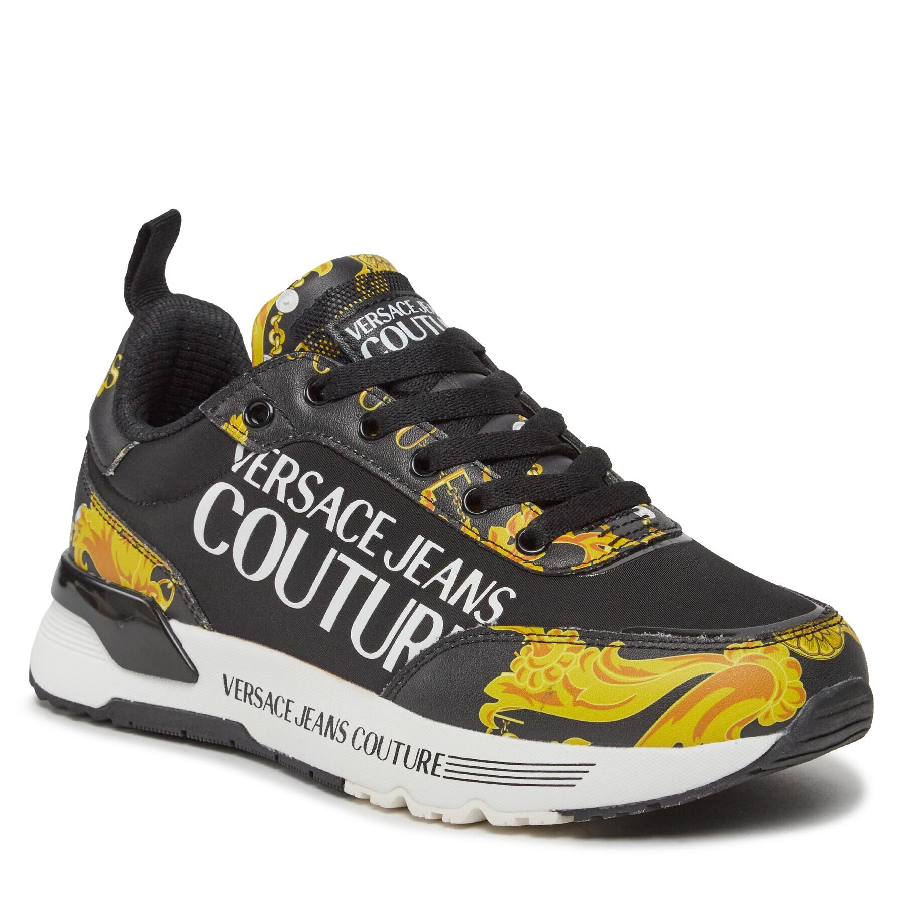 Versace Jeans Couture Sneakersy 75VA3SA3 Čierna - Pepit.sk