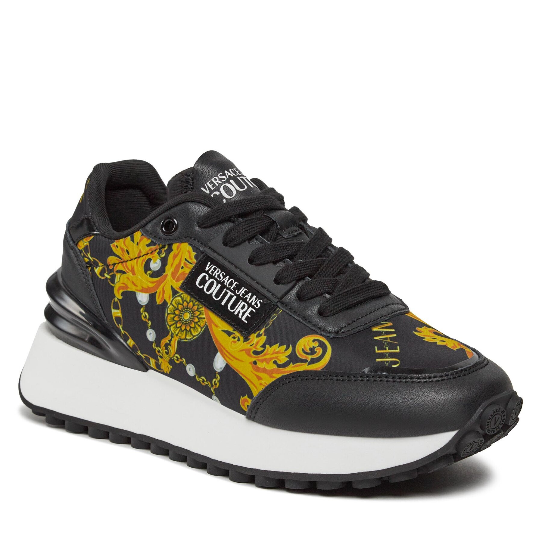 Versace Jeans Couture Sneakersy 75VA3SH2 Čierna - Pepit.sk