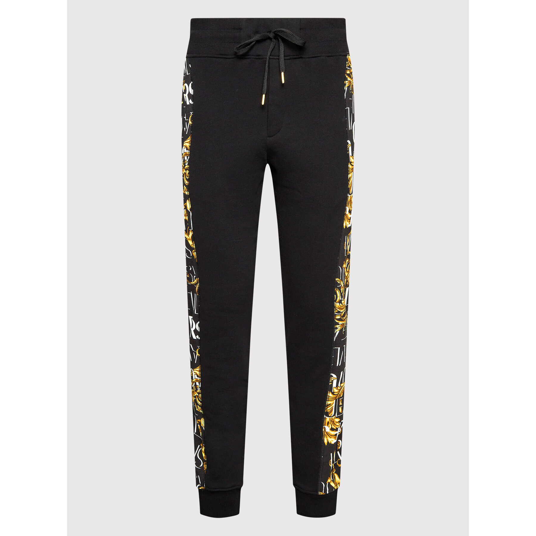 Versace Jeans Couture Teplákové nohavice Logo Baroque 73GAA3C0 Čierna Regular Fit - Pepit.sk