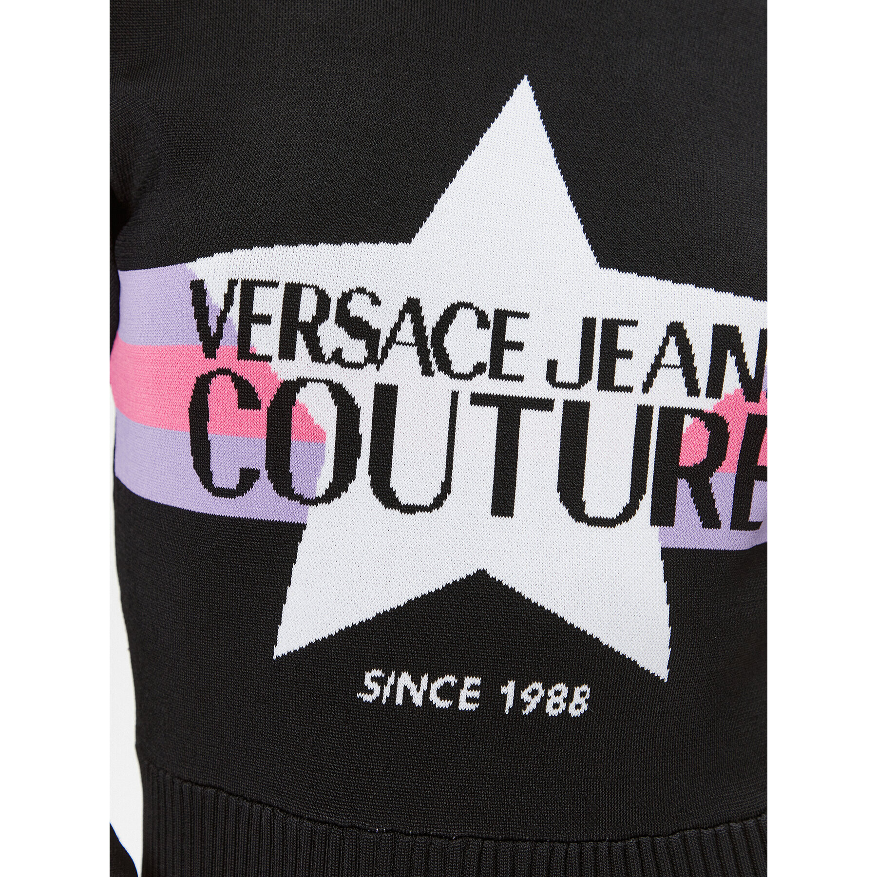 Versace Jeans Couture Úpletové šaty 75HAOM51 Čierna Regular Fit - Pepit.sk