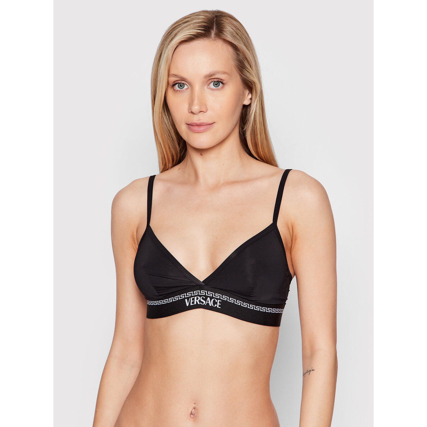 Versace Podprsenka Bralette AUD04067 Čierna - Pepit.sk