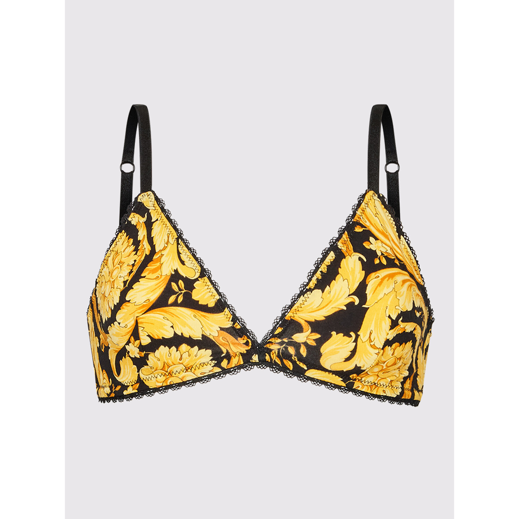 Versace Podprsenka Bralette Barocco Print 1000598 Žltá - Pepit.sk