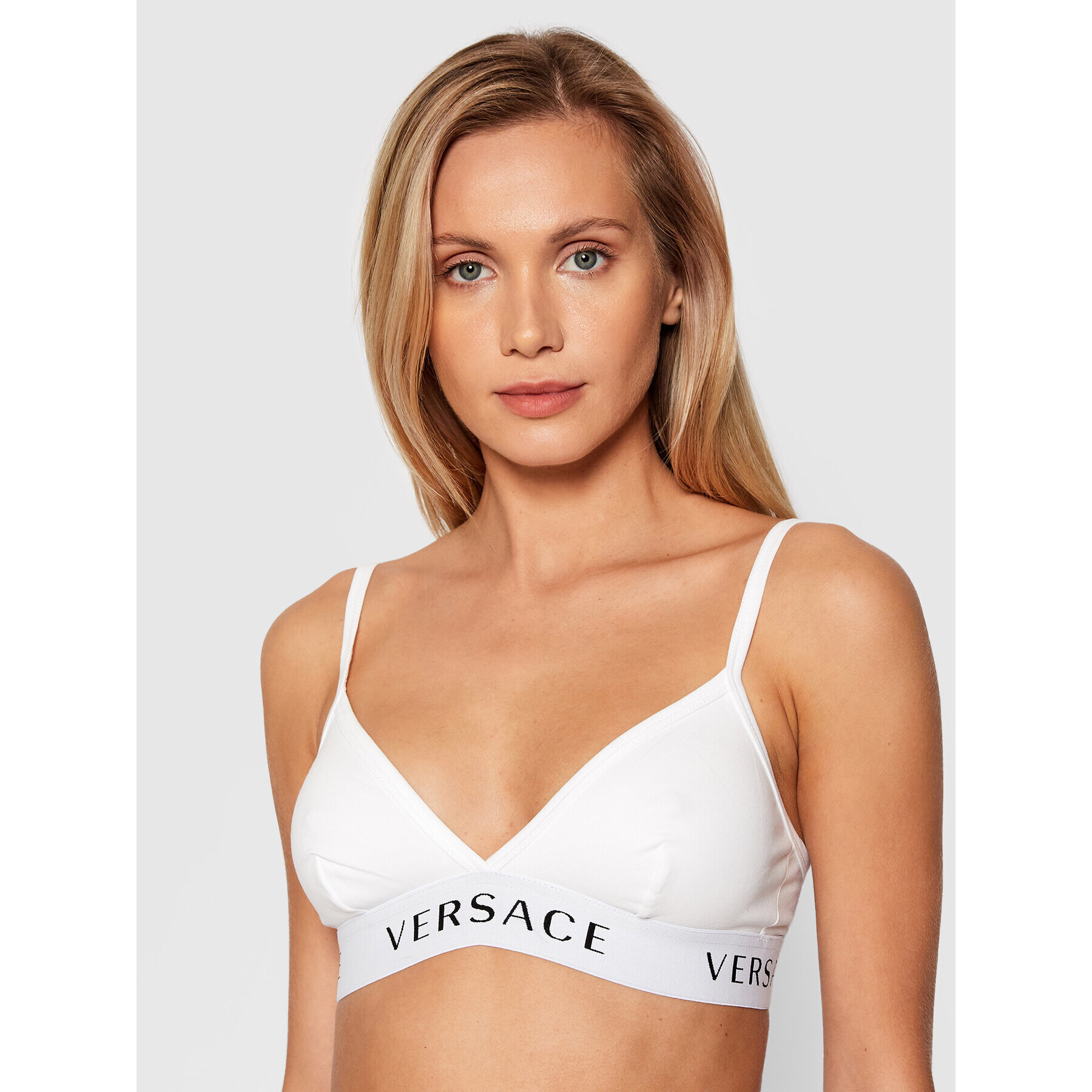 Versace Podprsenka Bralette Donna AUD04067 Biela - Pepit.sk