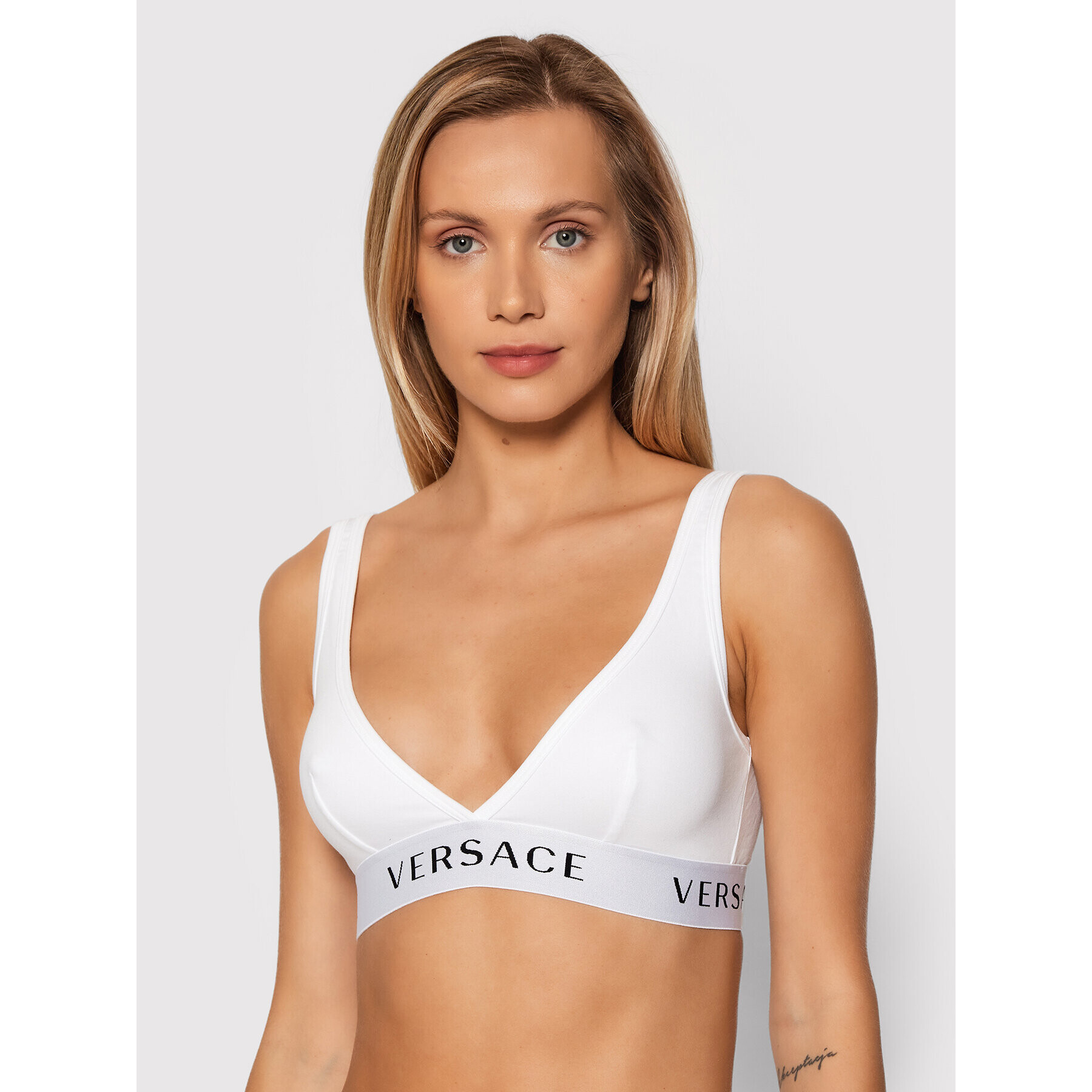 Versace Podprsenka Bralette Donna AUD04069 Biela - Pepit.sk