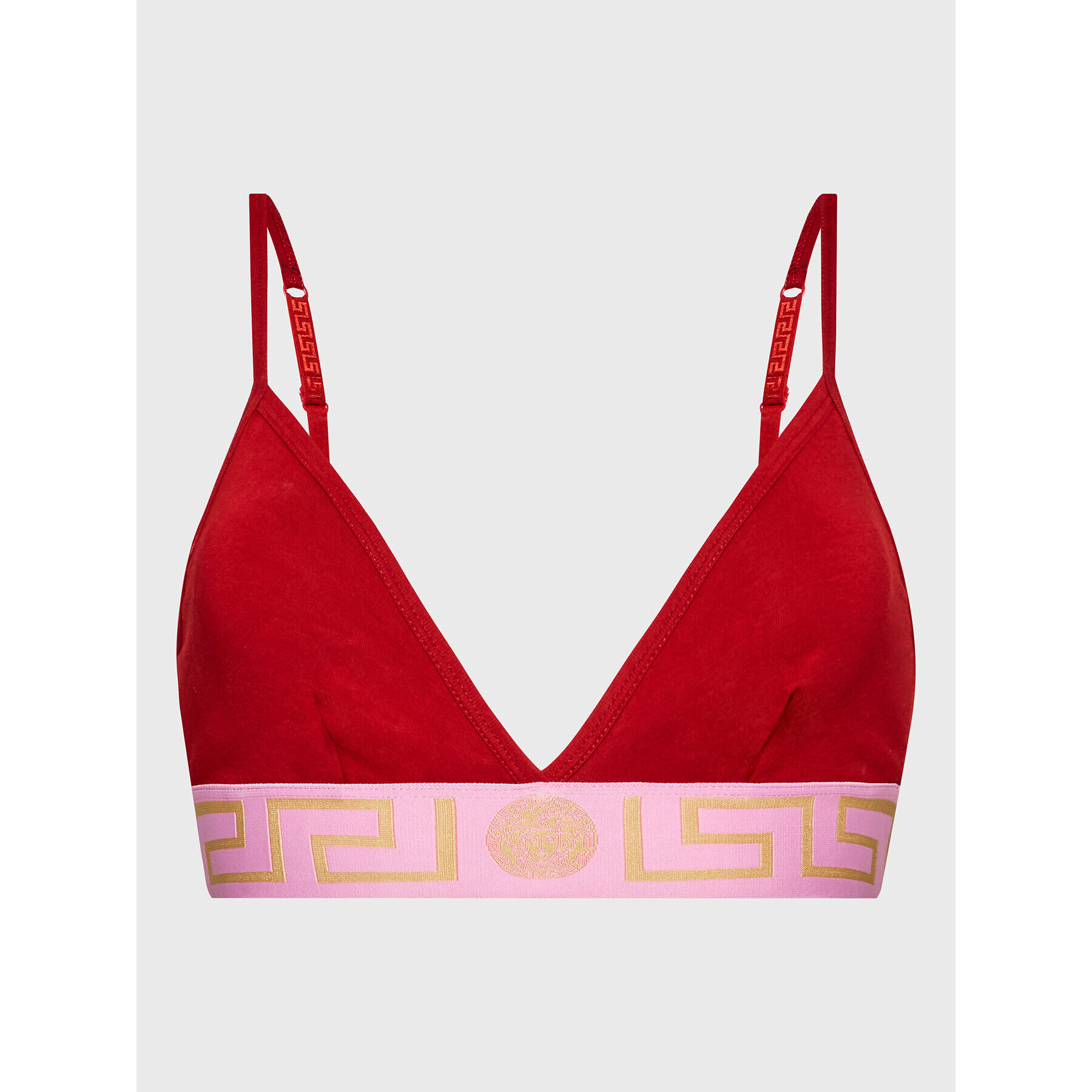 Versace Podprsenka Bralette Greca 1000656 Červená - Pepit.sk