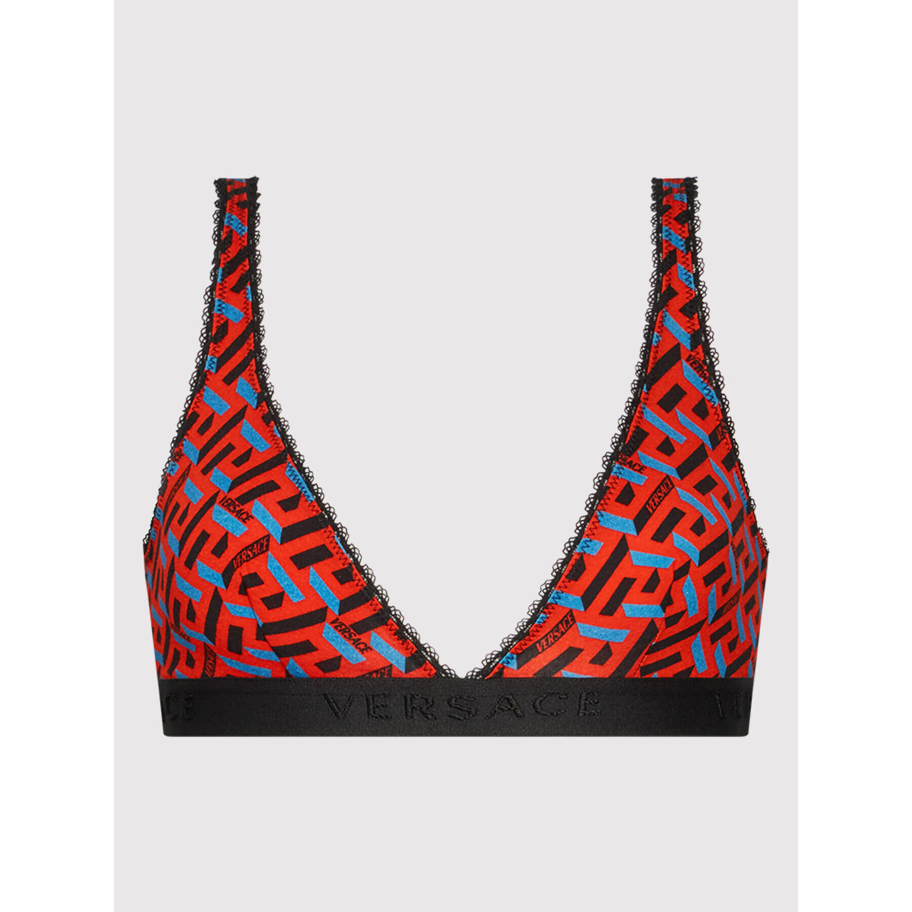 Versace Podprsenka Bralette Greca Signature 1002594 Červená - Pepit.sk