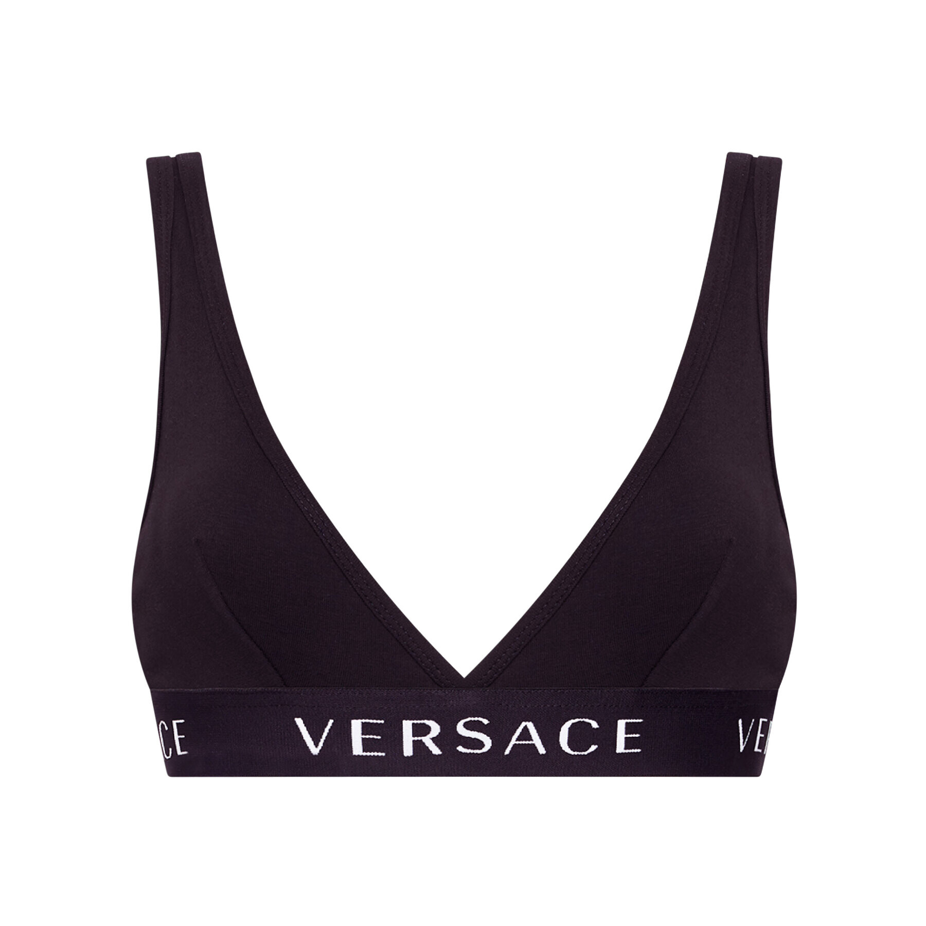 Versace Podprsenka Bralette Logo AUD04069 Čierna - Pepit.sk