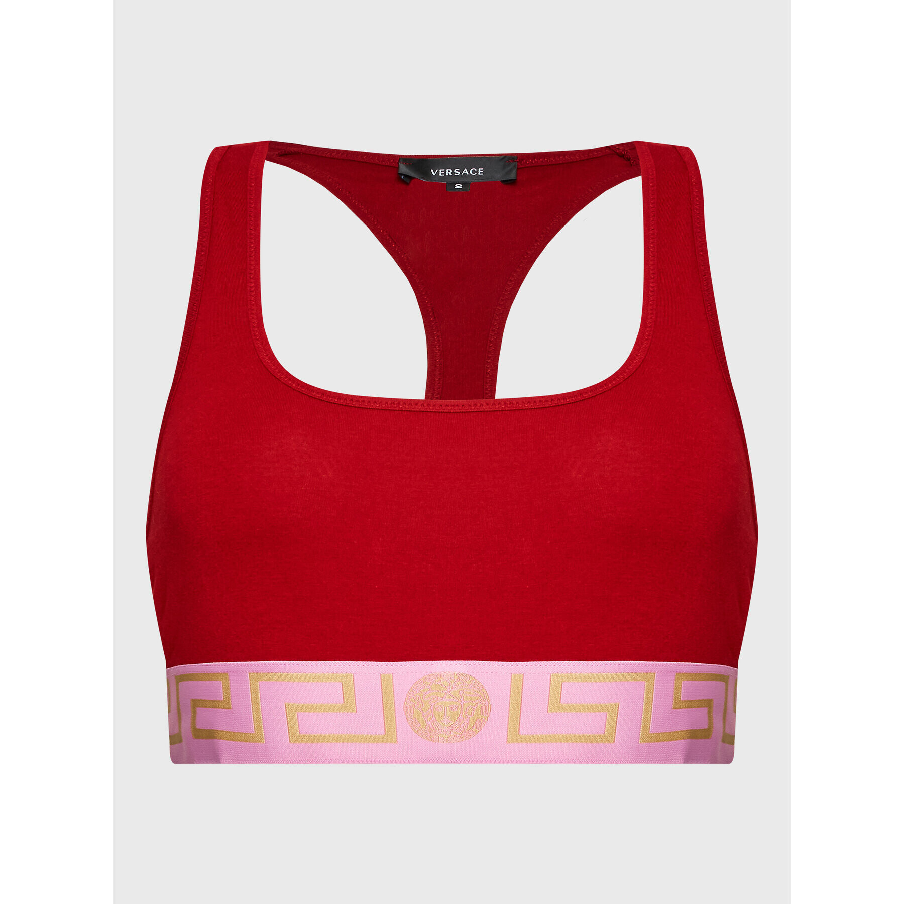 Versace Podprsenkový top Donna AUD01039 Červená - Pepit.sk