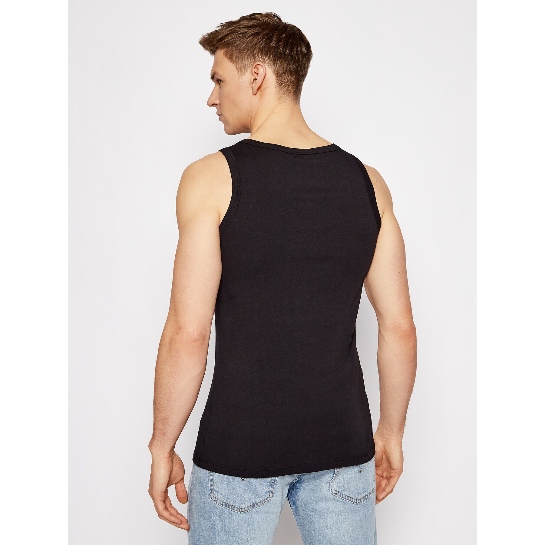 Versace Tank top Canotta AUU04022 Čierna Slim Fit - Pepit.sk