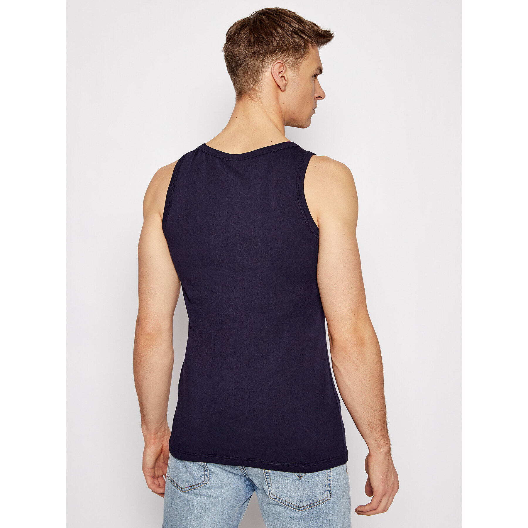 Versace Tank top Canotta AUU04022 Tmavomodrá Slim Fit - Pepit.sk