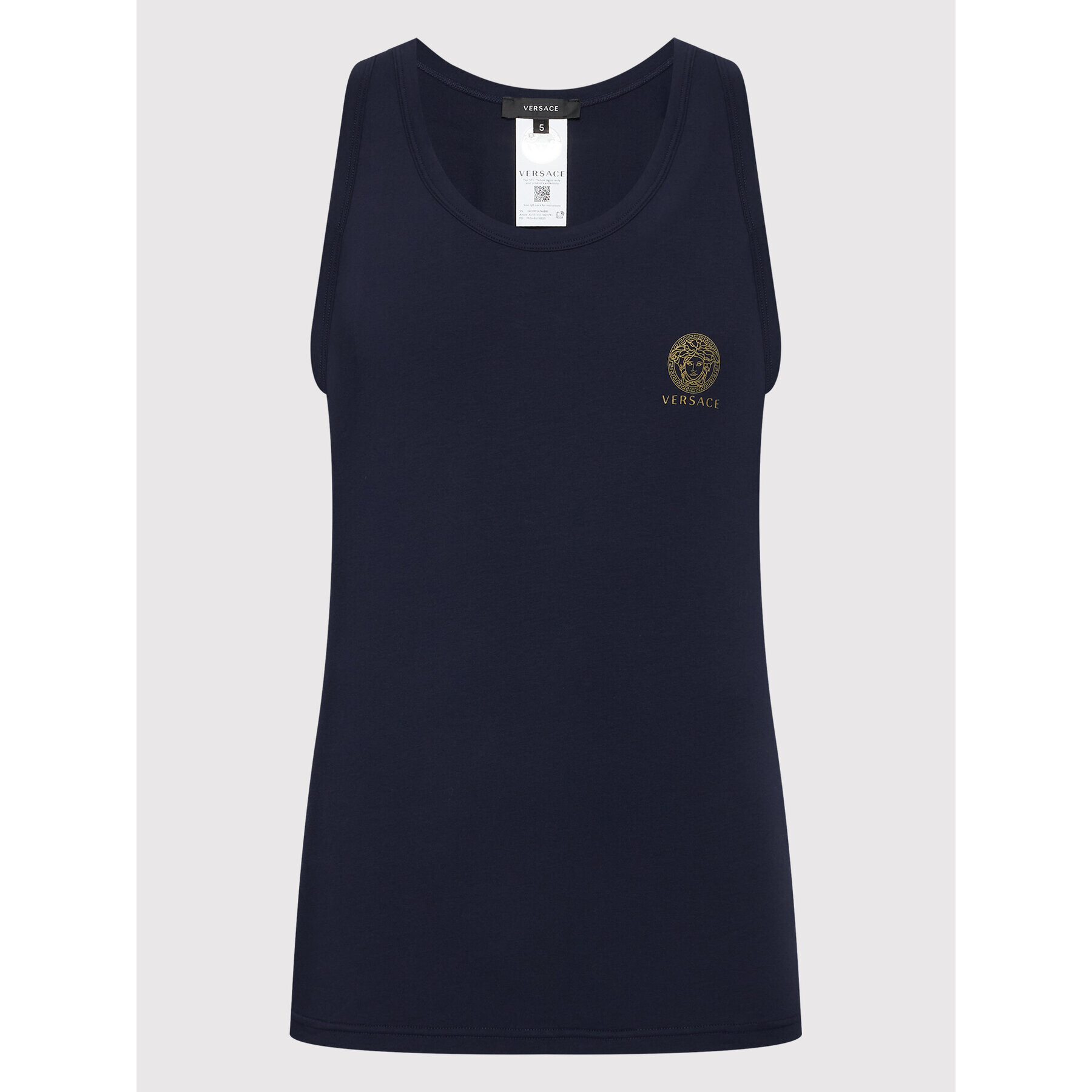 Versace Tank top Medusa AUU01012 Tmavomodrá Regular Fit - Pepit.sk