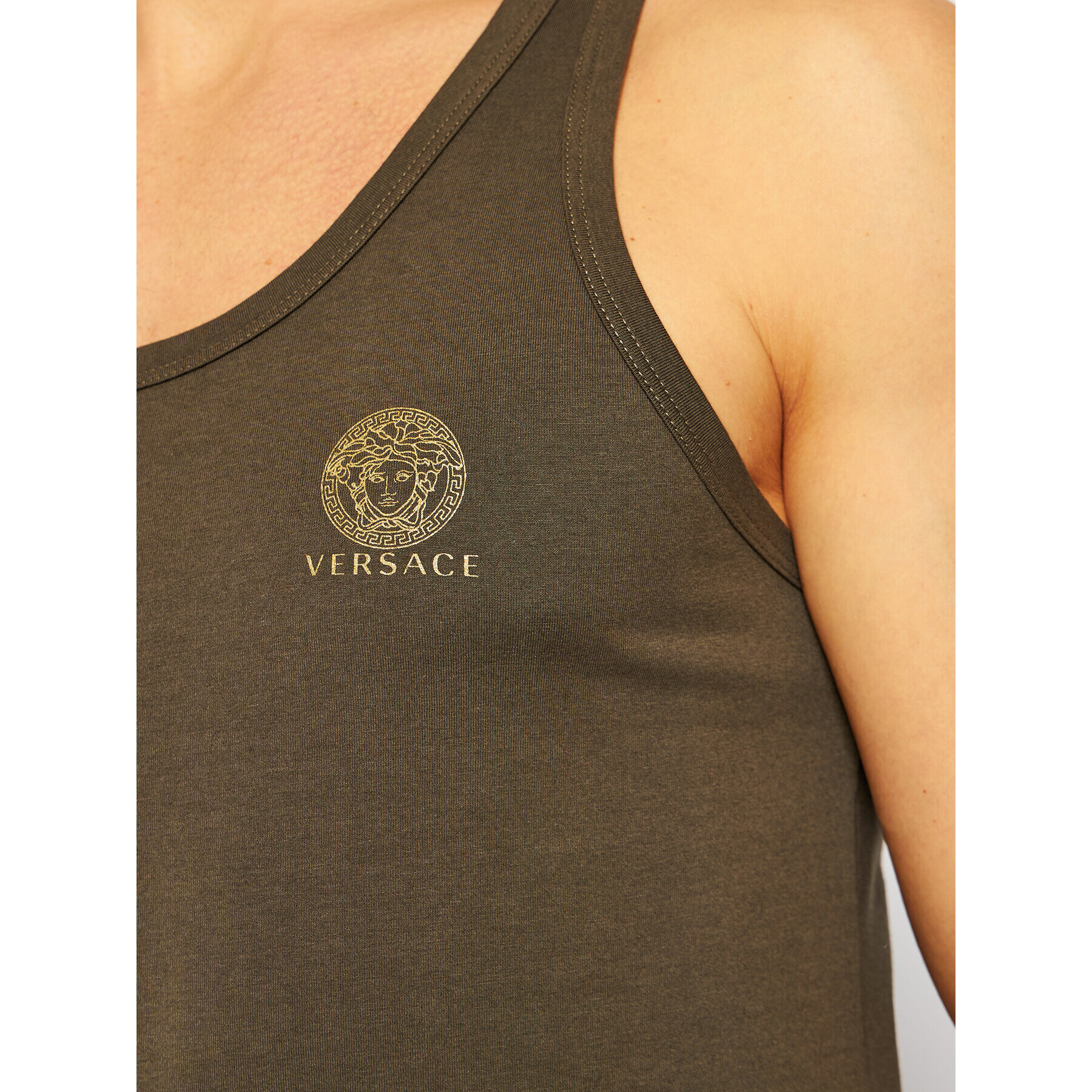 Versace Tank top Medusa AUU01012 Zelená Regular Fit - Pepit.sk