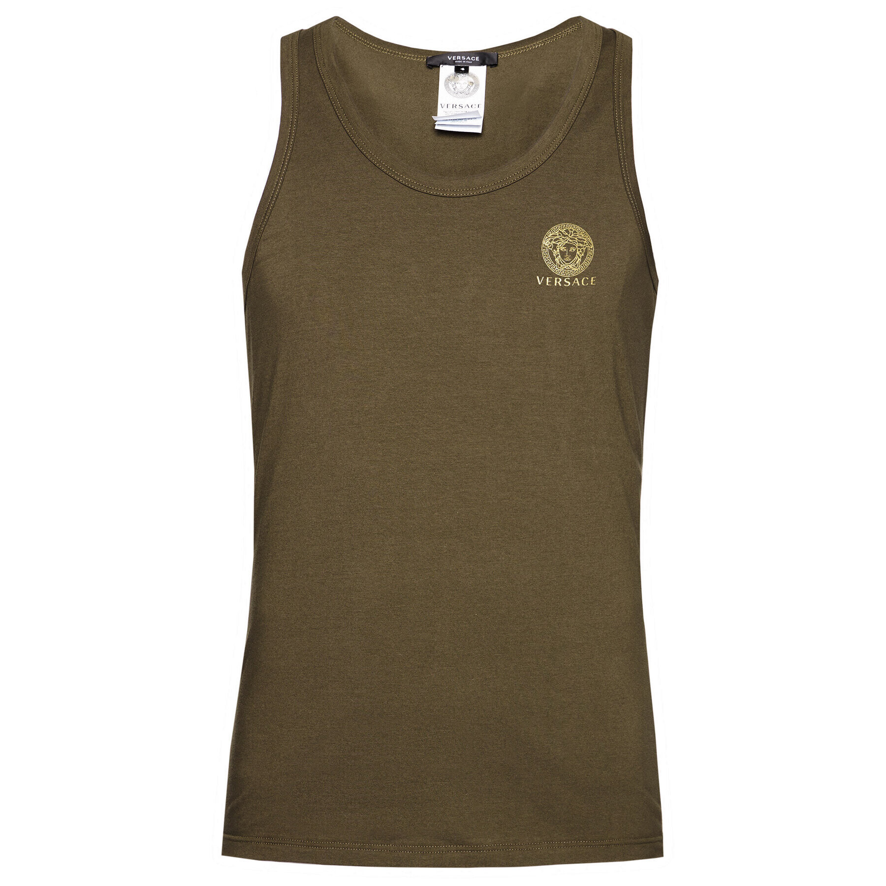 Versace Tank top Medusa AUU01012 Zelená Regular Fit - Pepit.sk