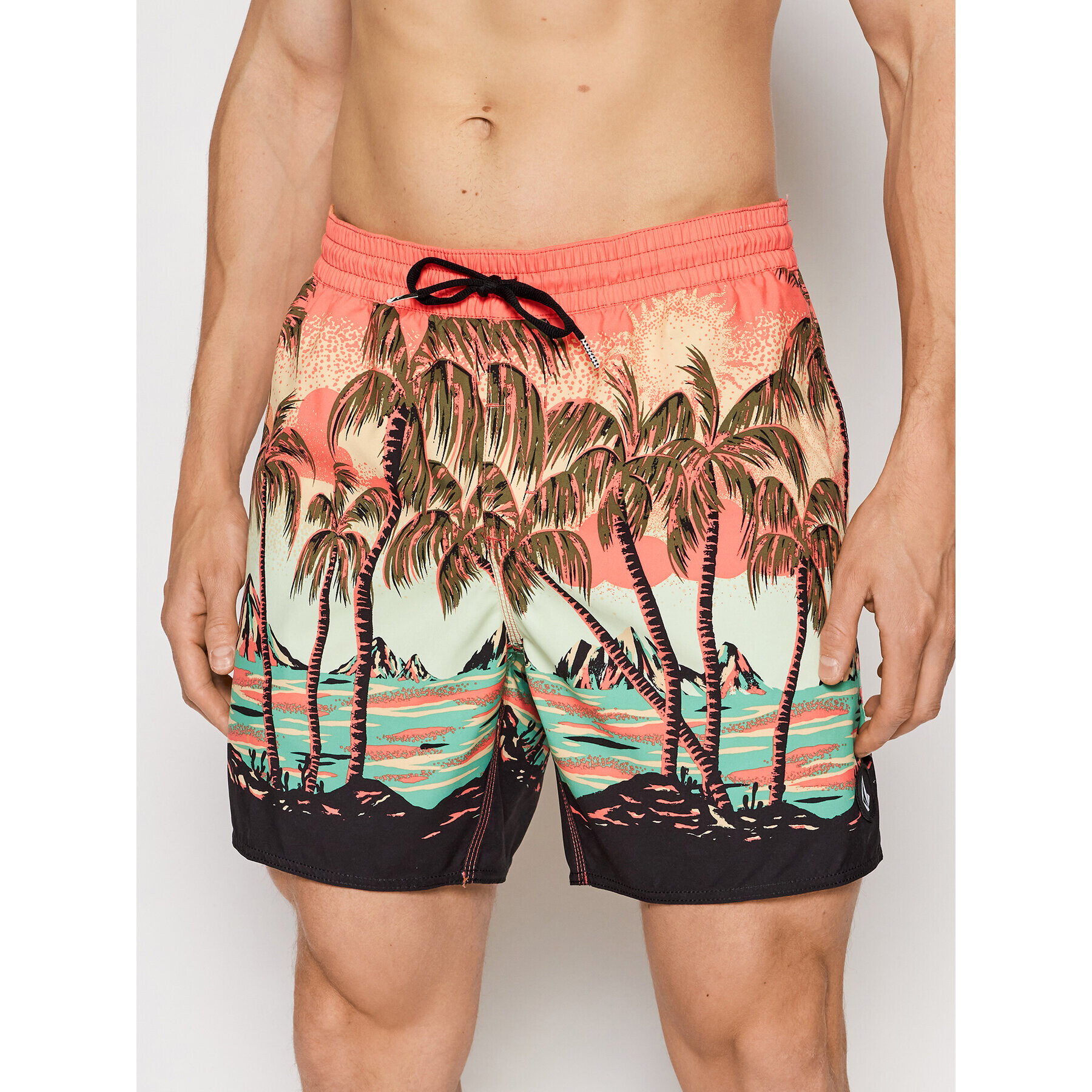 Volcom Plavecké šortky Novelty Trunk 17'' A2512201 Farebná Regular Fit - Pepit.sk