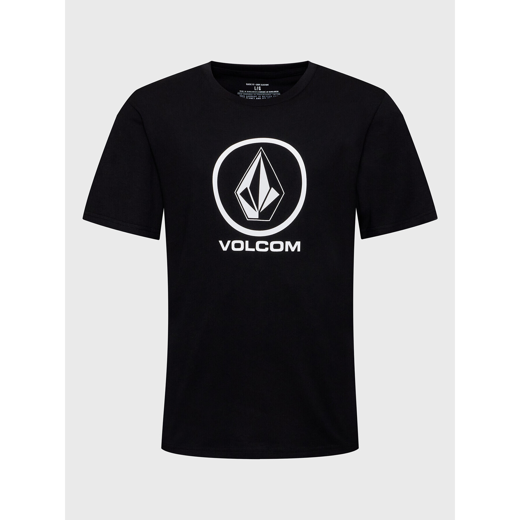 Volcom Tričko Crips Stone A3512352 Čierna Regular Fit - Pepit.sk