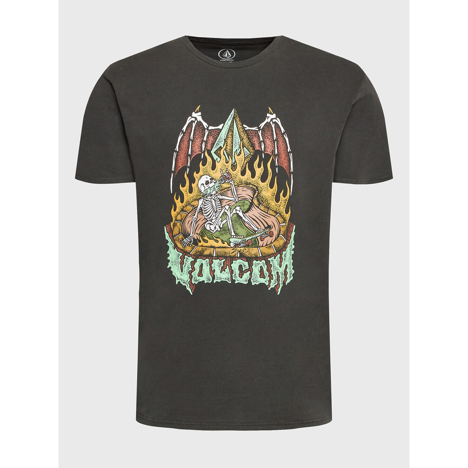 Volcom Tričko Nofing A5212314 Čierna Classic Fit - Pepit.sk