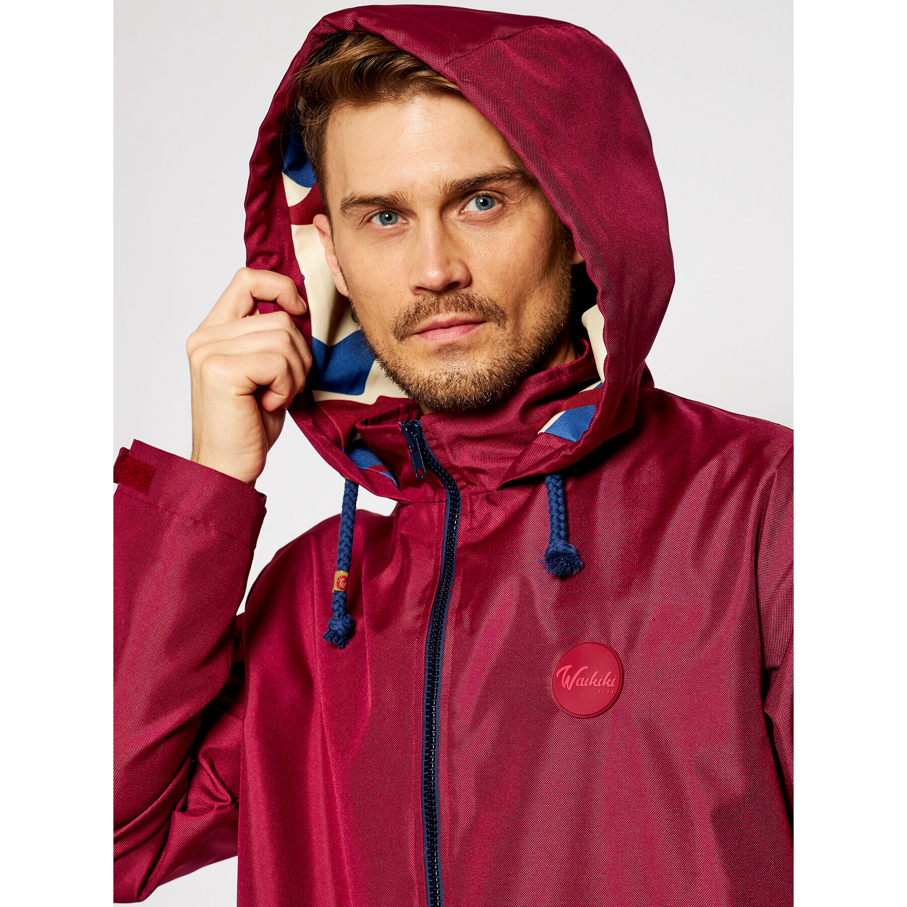 Waikiki Vibe Parka Moro Burgund Bordová Regular Fit - Pepit.sk