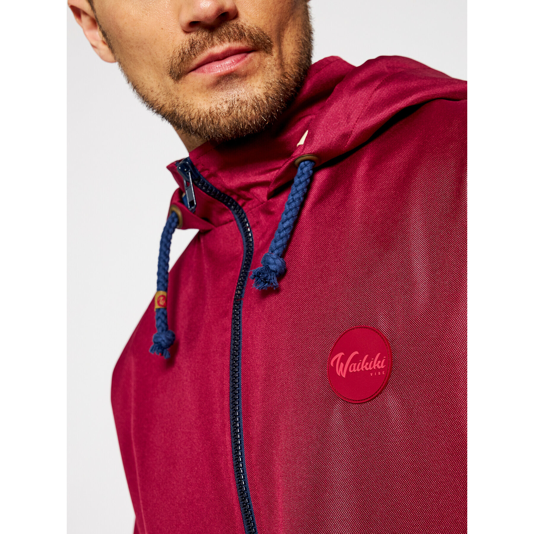 Waikiki Vibe Parka Moro Burgund Bordová Regular Fit - Pepit.sk