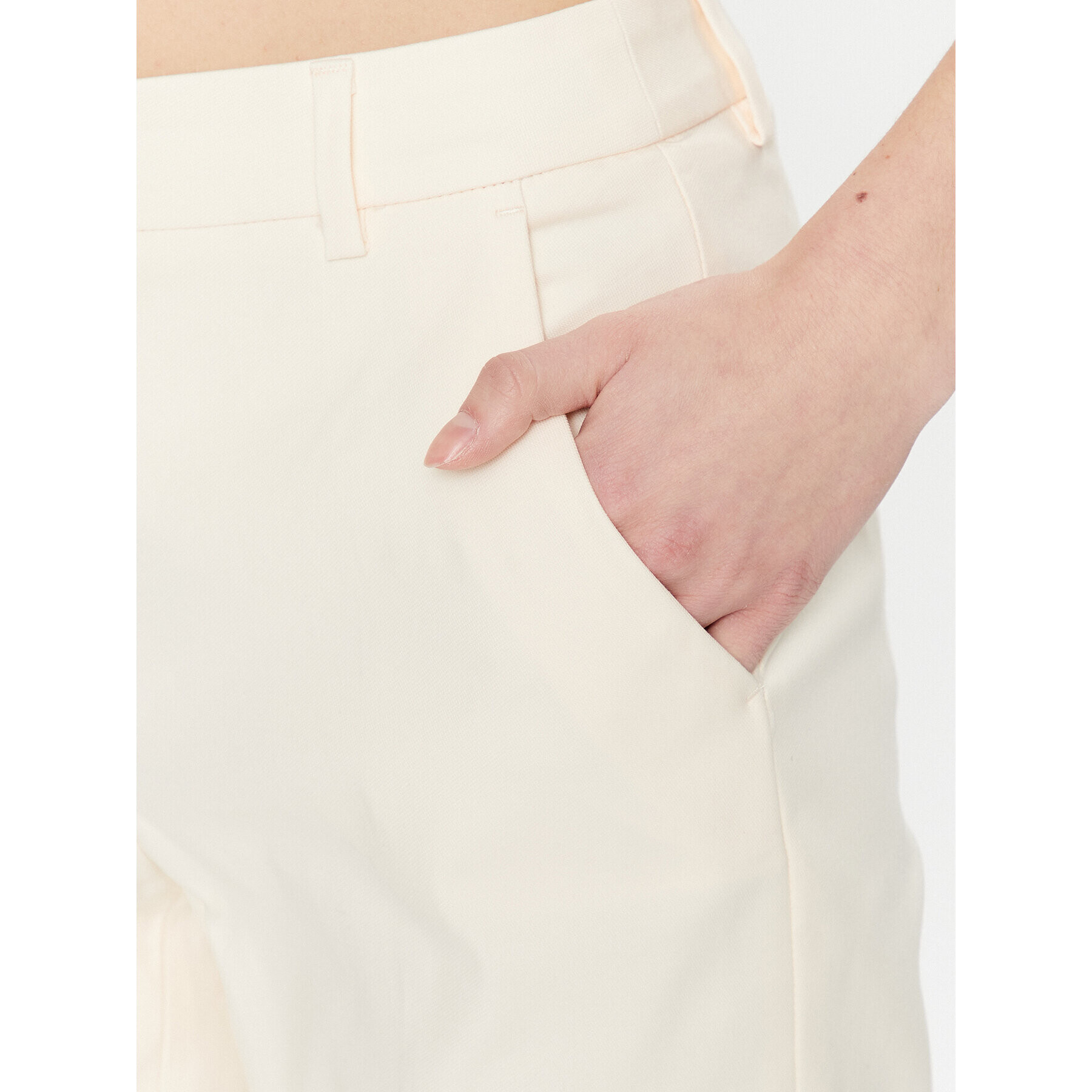 Weekend Max Mara Chino nohavice Vite 23513104 Écru Slim Fit - Pepit.sk